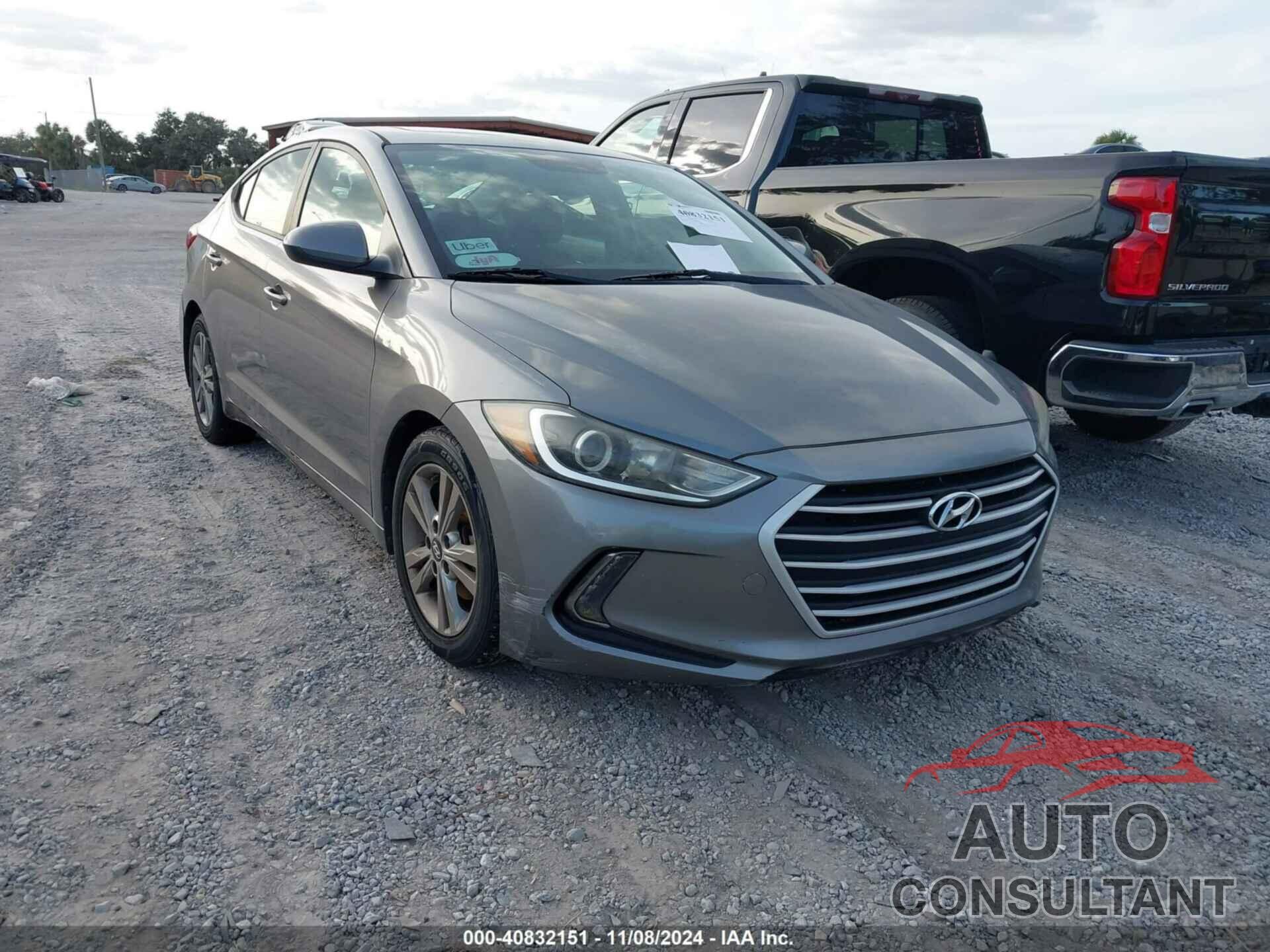 HYUNDAI ELANTRA 2017 - KMHD84LF5HU423934