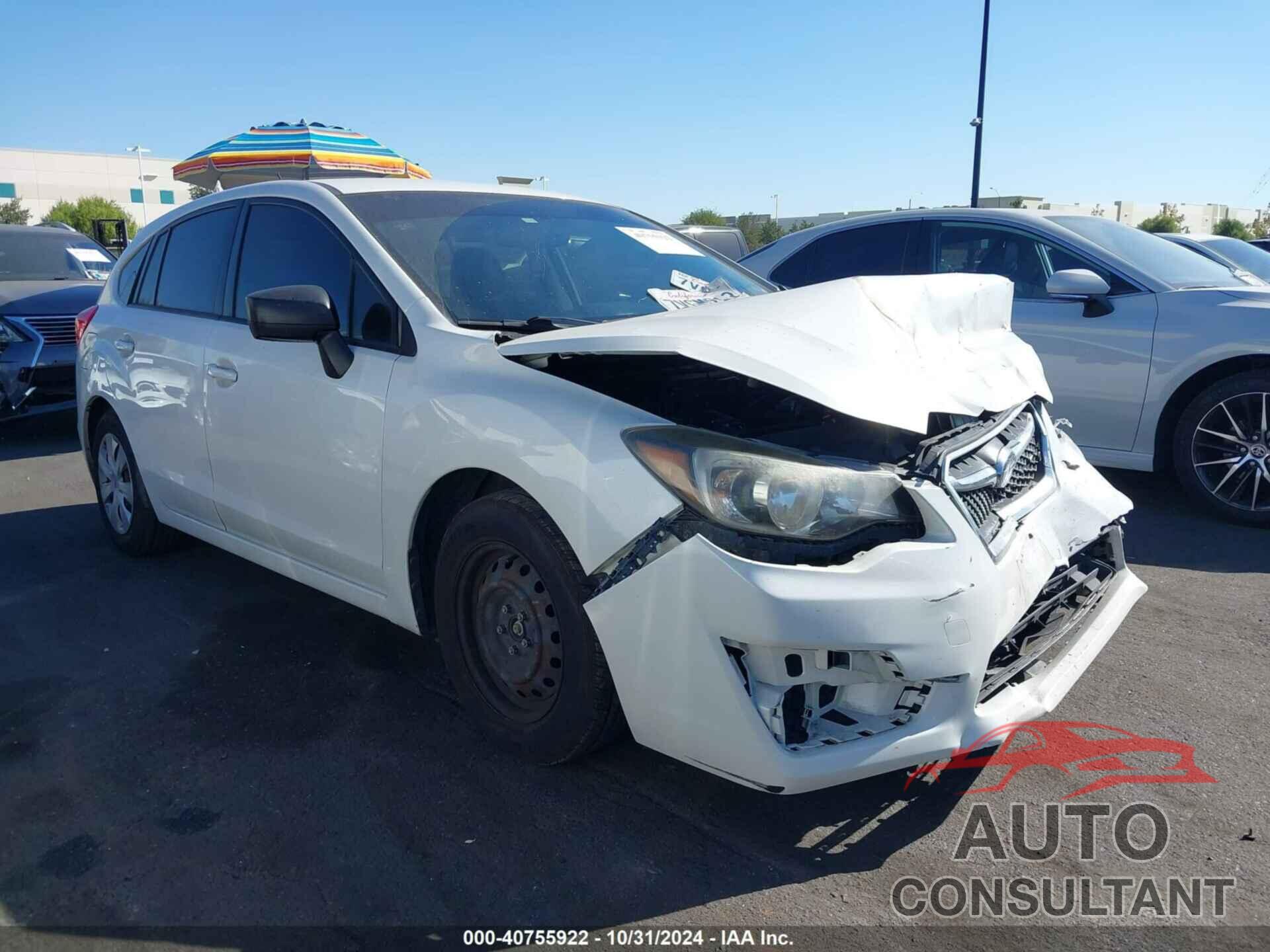 SUBARU IMPREZA 2016 - JF1GPAA68GH321708