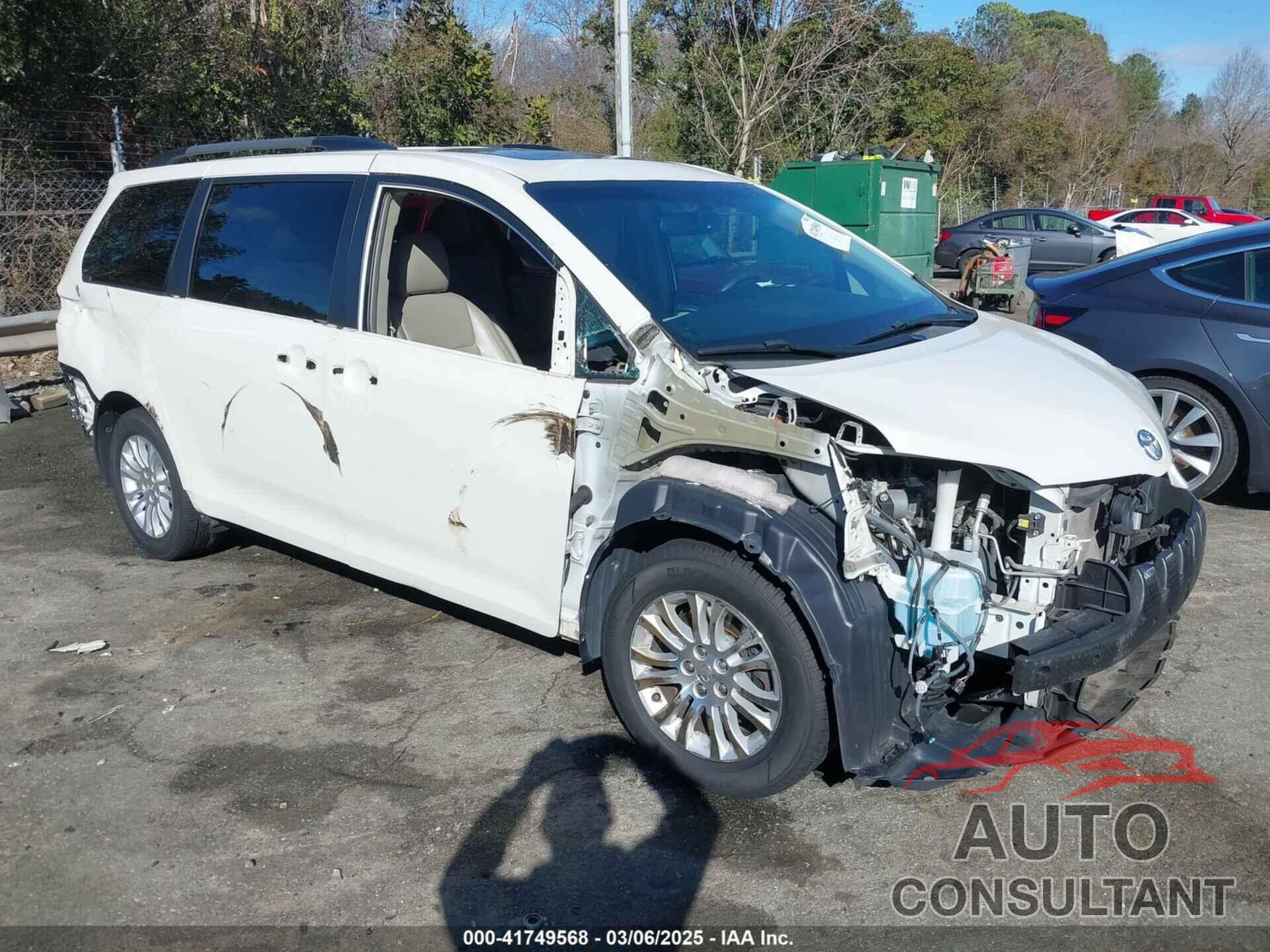 TOYOTA SIENNA 2016 - 5TDYK3DC4GS757607