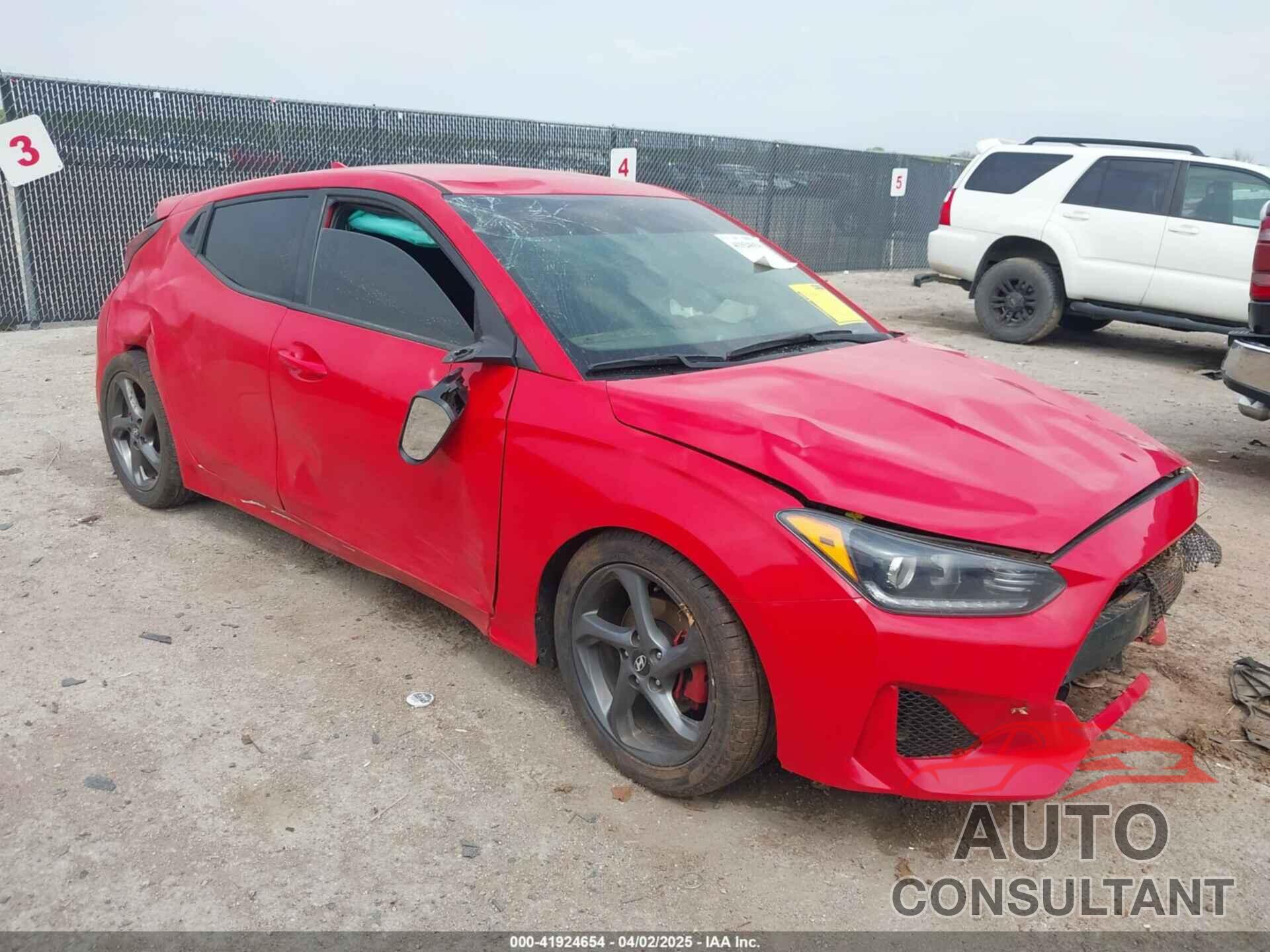 HYUNDAI VELOSTER 2019 - KMHTG6AFXKU019399