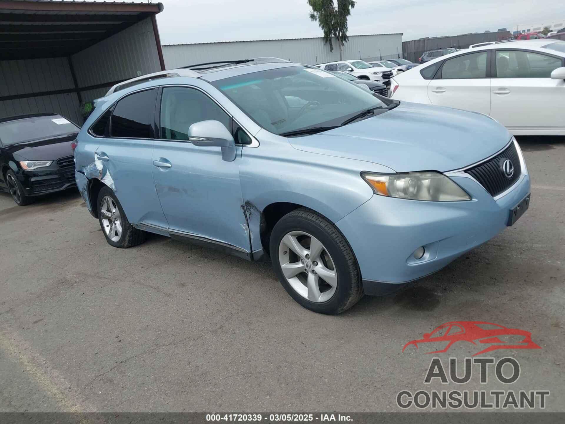 LEXUS RX 350 2012 - 2T2ZK1BA7CC072641