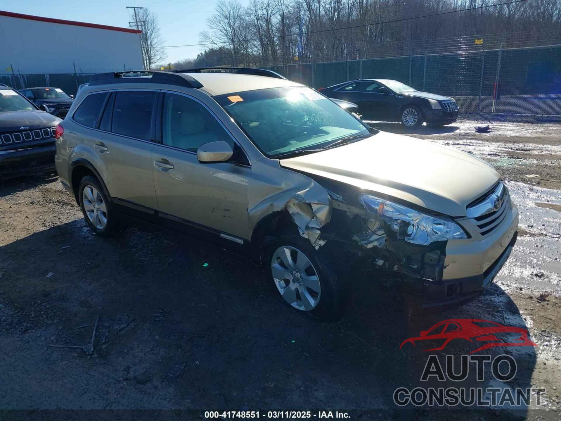 SUBARU OUTBACK 2010 - 4S4BRBCC1A3337806