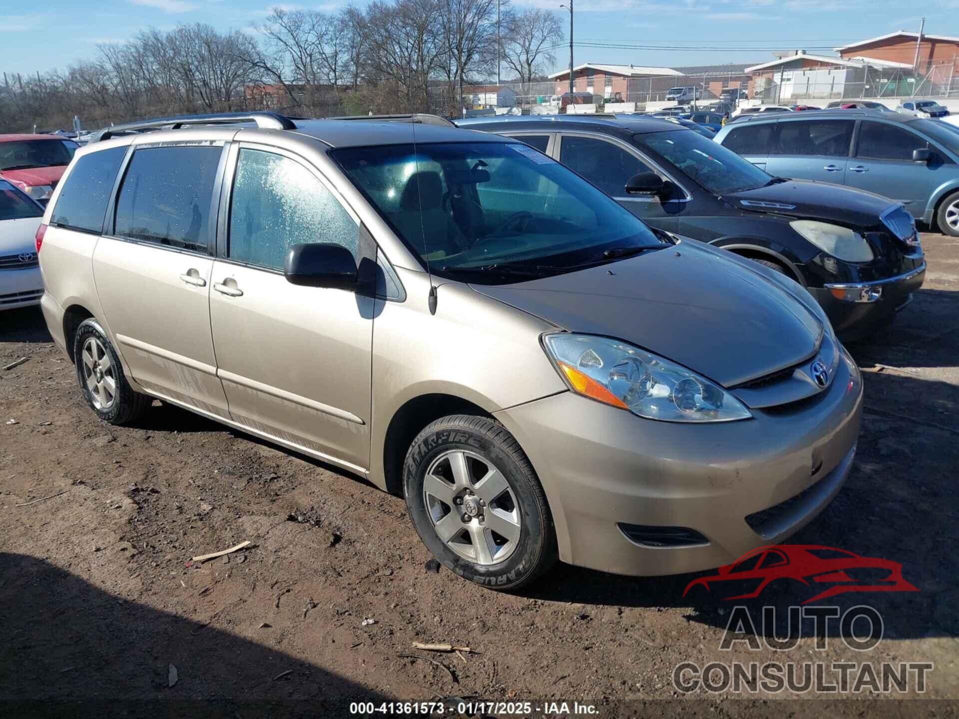 TOYOTA SIENNA 2009 - 5TDZK23C69S258164