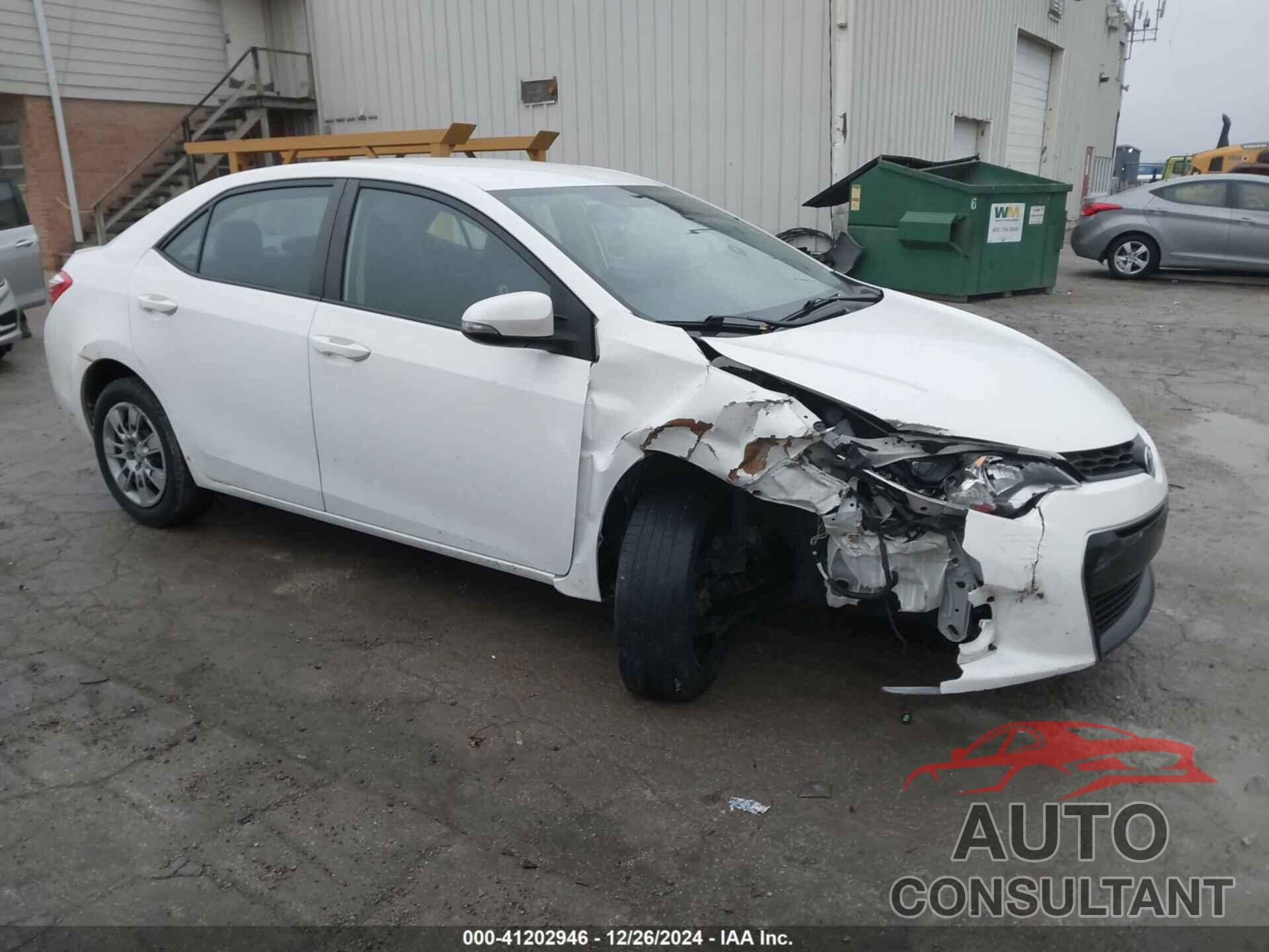 TOYOTA COROLLA 2014 - 5YFBURHE6EP112946