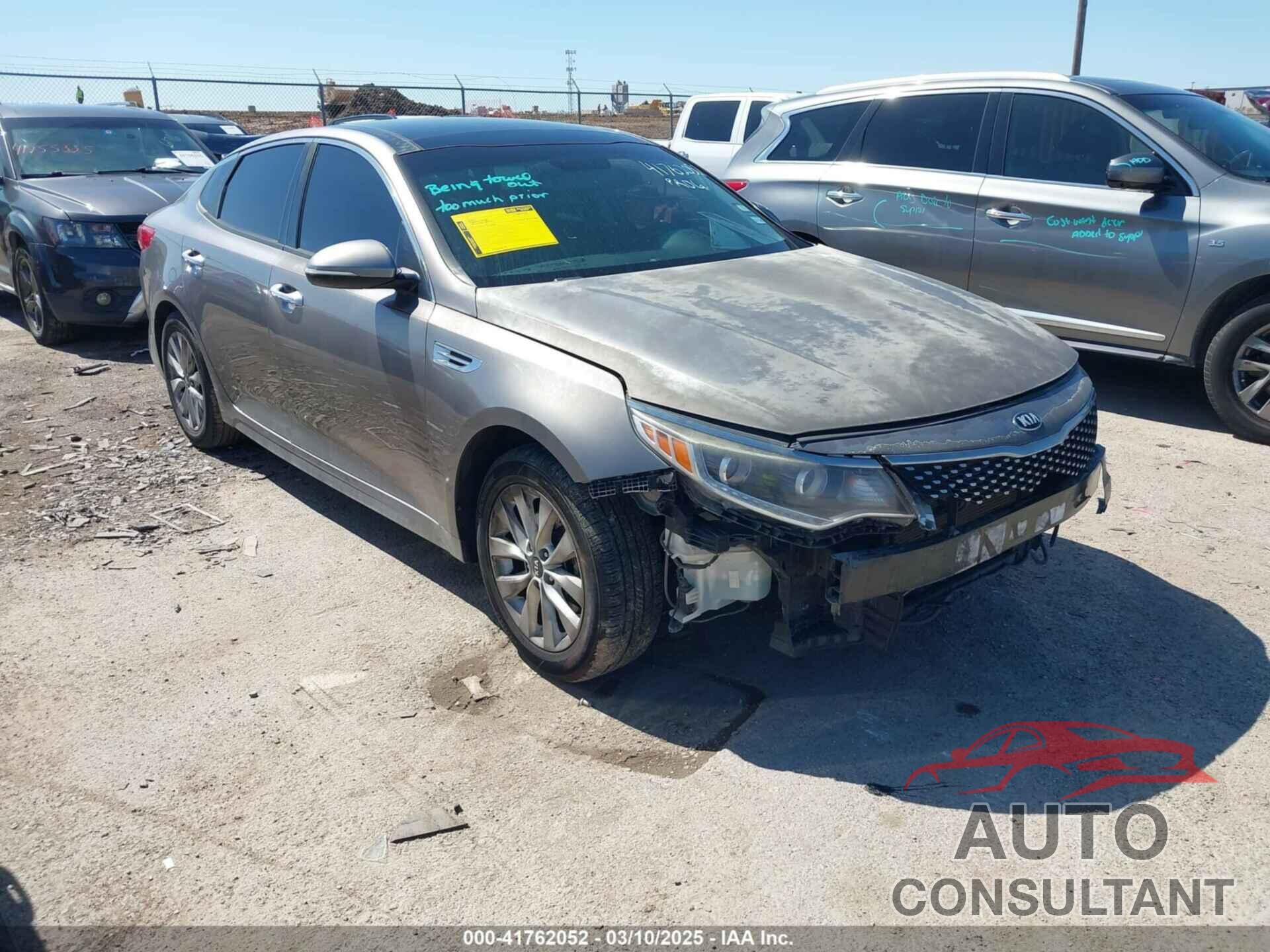 KIA OPTIMA 2016 - 5XXGU4L31GG106854