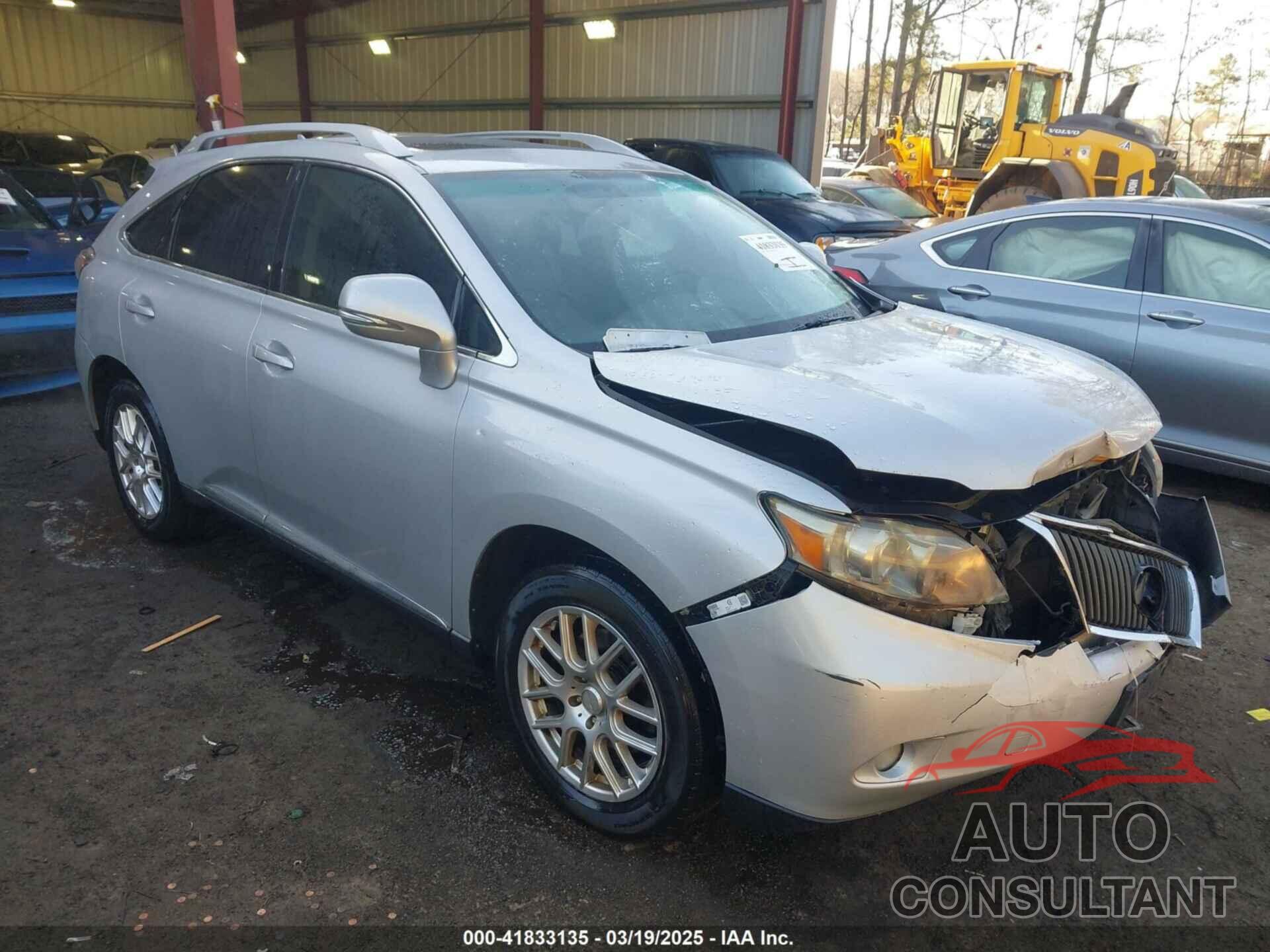 LEXUS RX 350 2010 - 2T2ZK1BA7AC026613