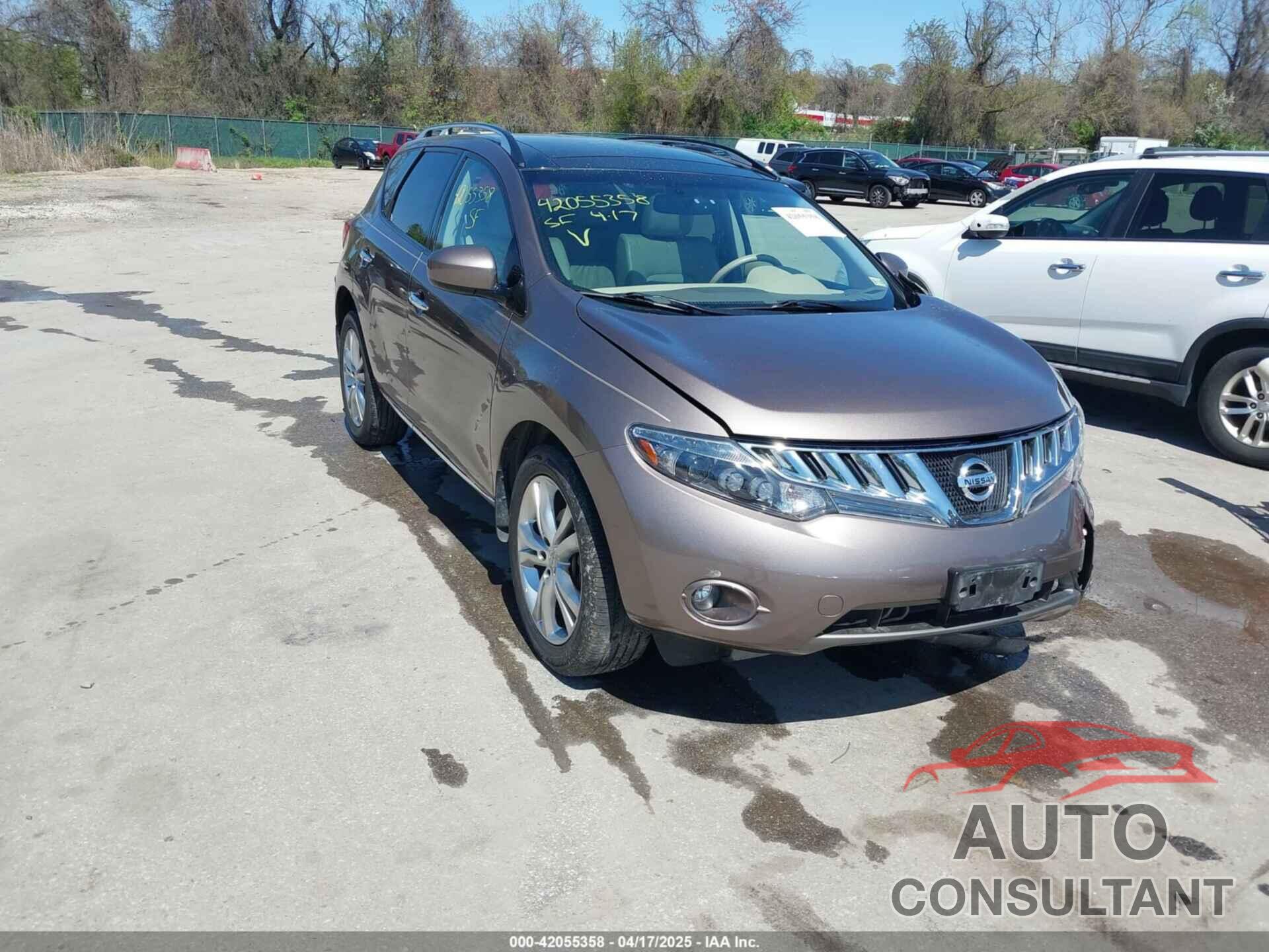 NISSAN MURANO 2009 - JN8AZ18W19W125600