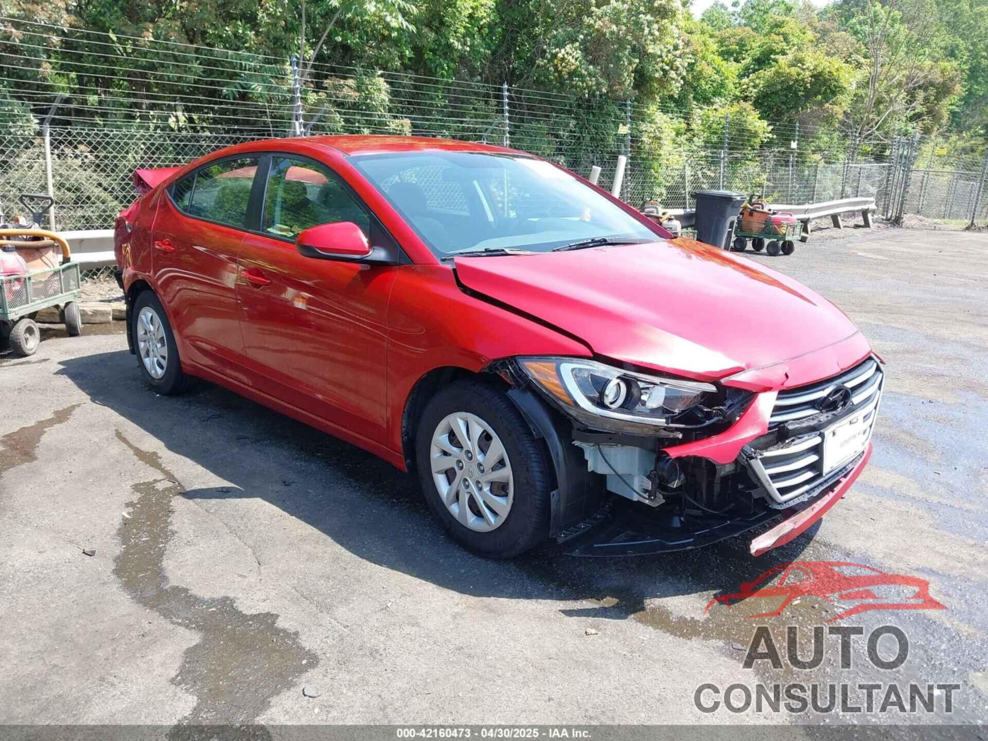 HYUNDAI ELANTRA 2017 - 5NPD74LFXHH210060