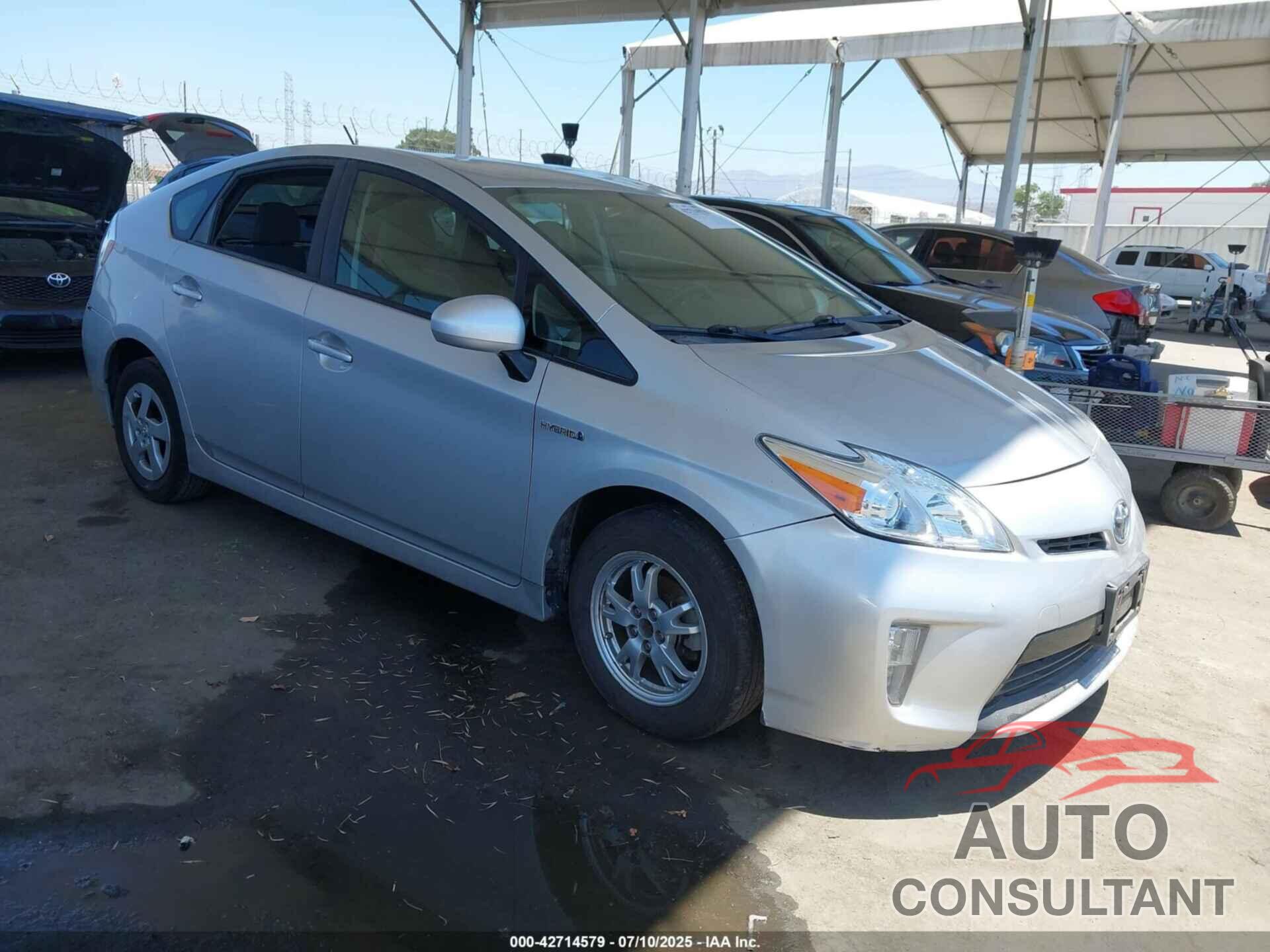 TOYOTA PRIUS 2013 - JTDKN3DU7D1692833