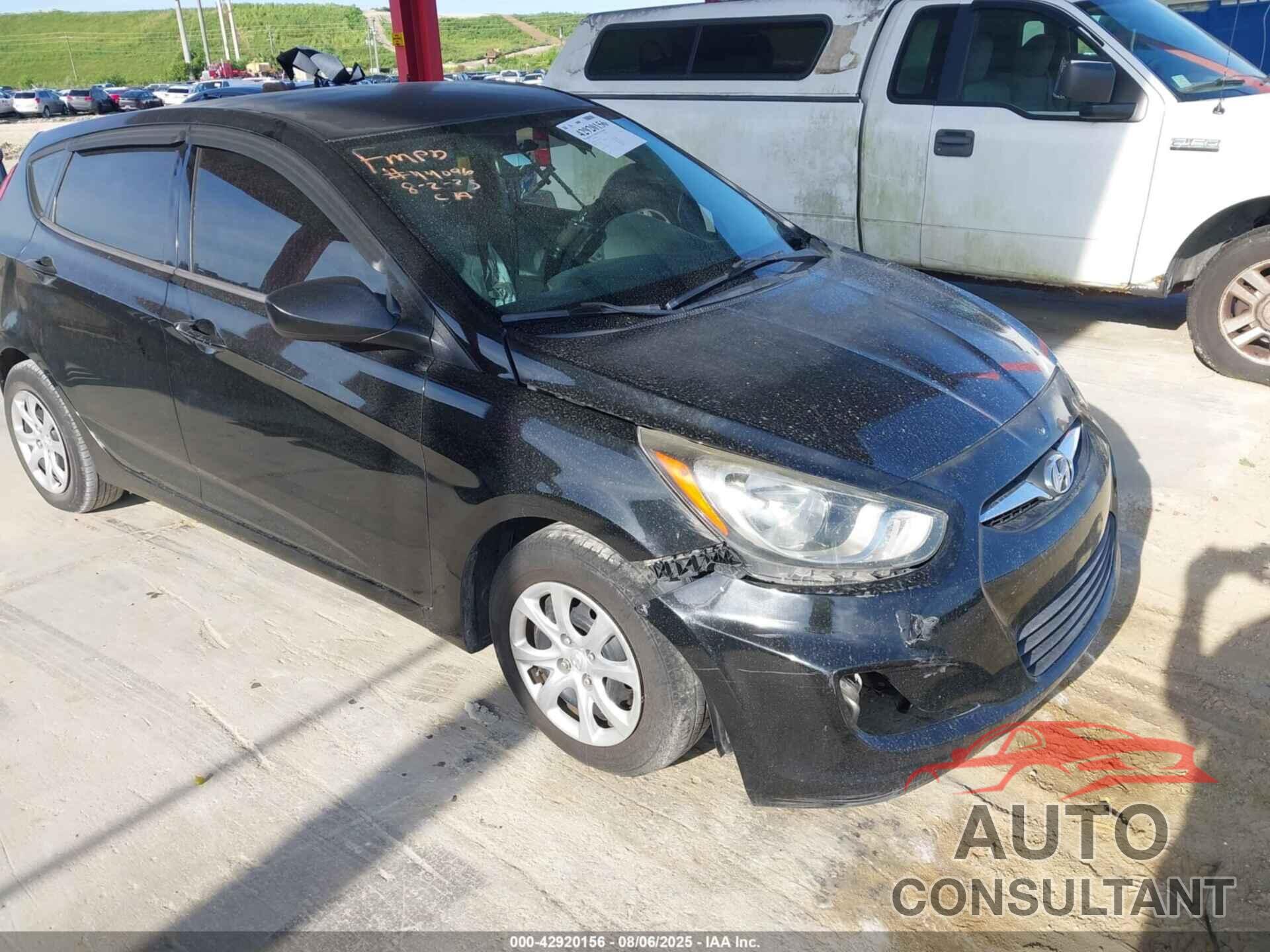 HYUNDAI ACCENT 2012 - KMHCU5AE3CU016615