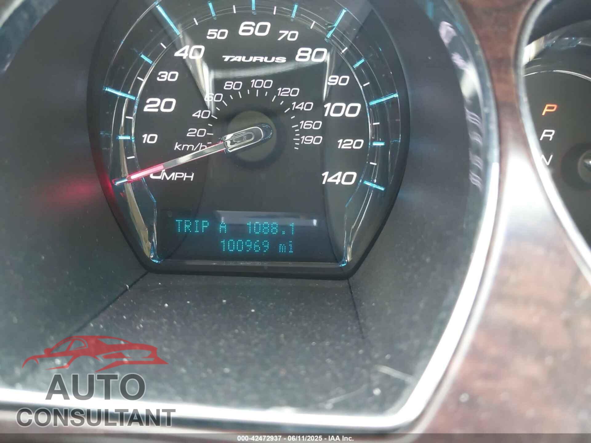 FORD TAURUS 2012 - 1FAHP2FW4CG142553
