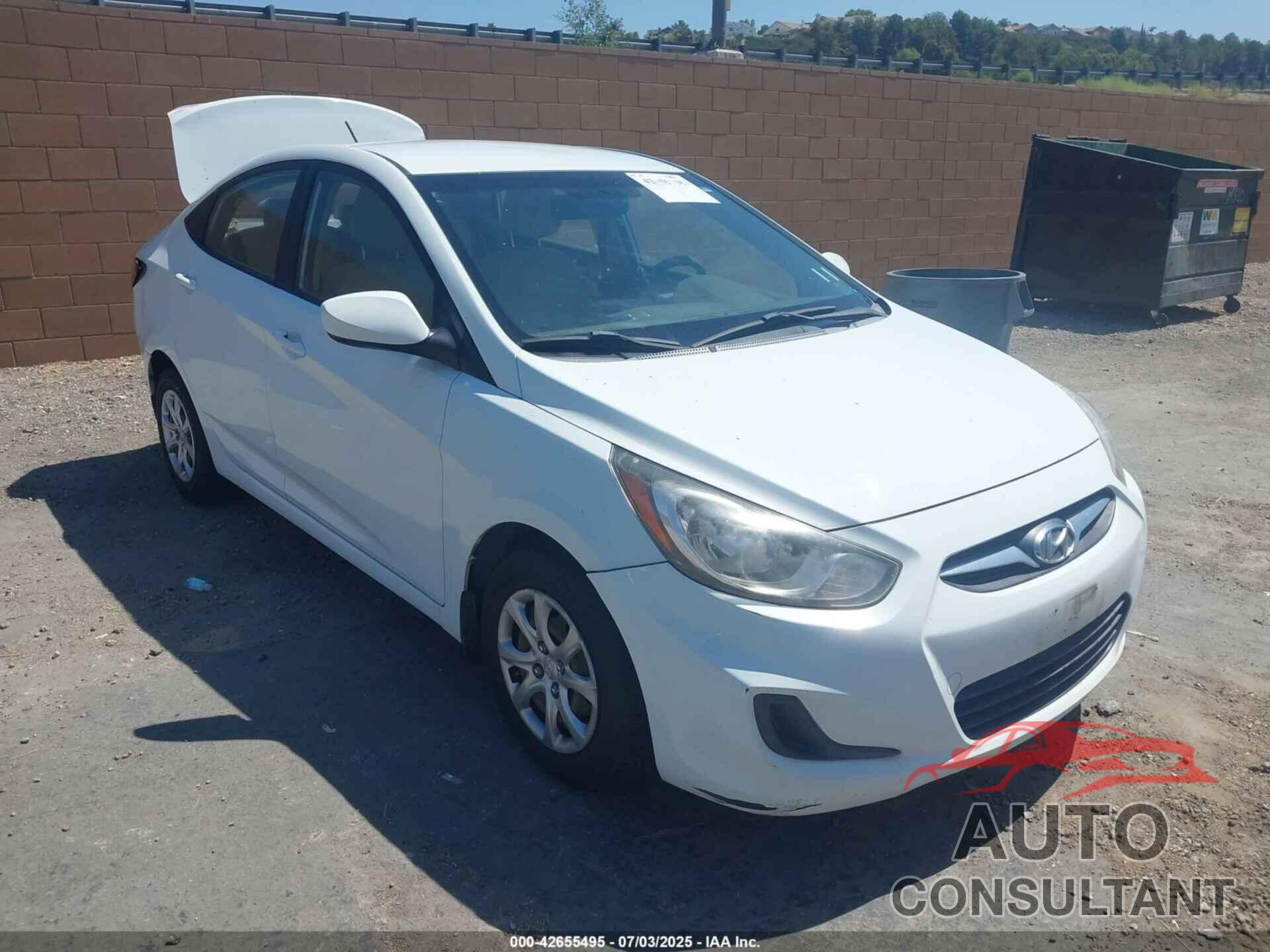 HYUNDAI ACCENT 2012 - KMHCT4AE6CU255377