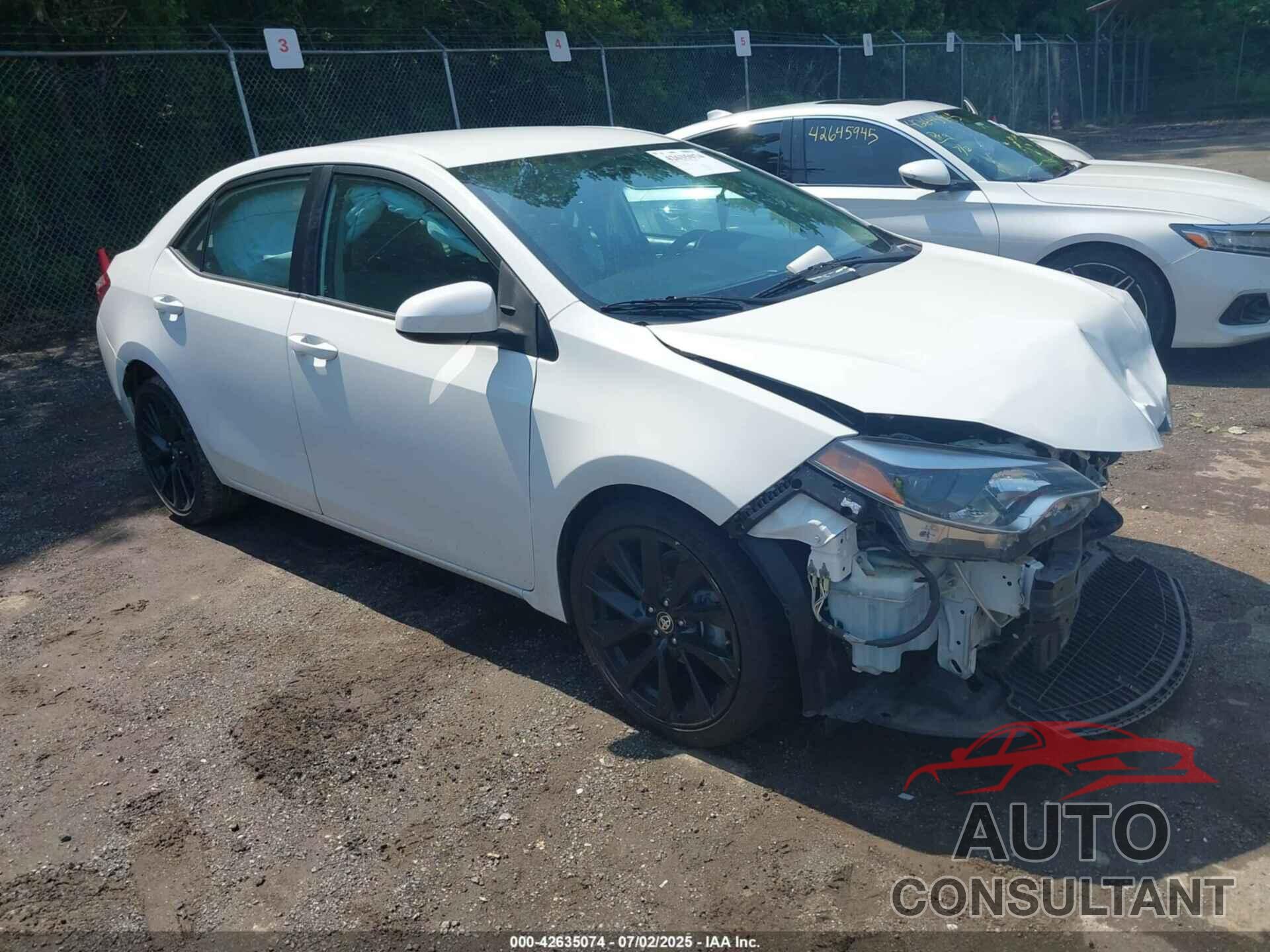 TOYOTA COROLLA 2016 - 2T1BURHE6GC608039