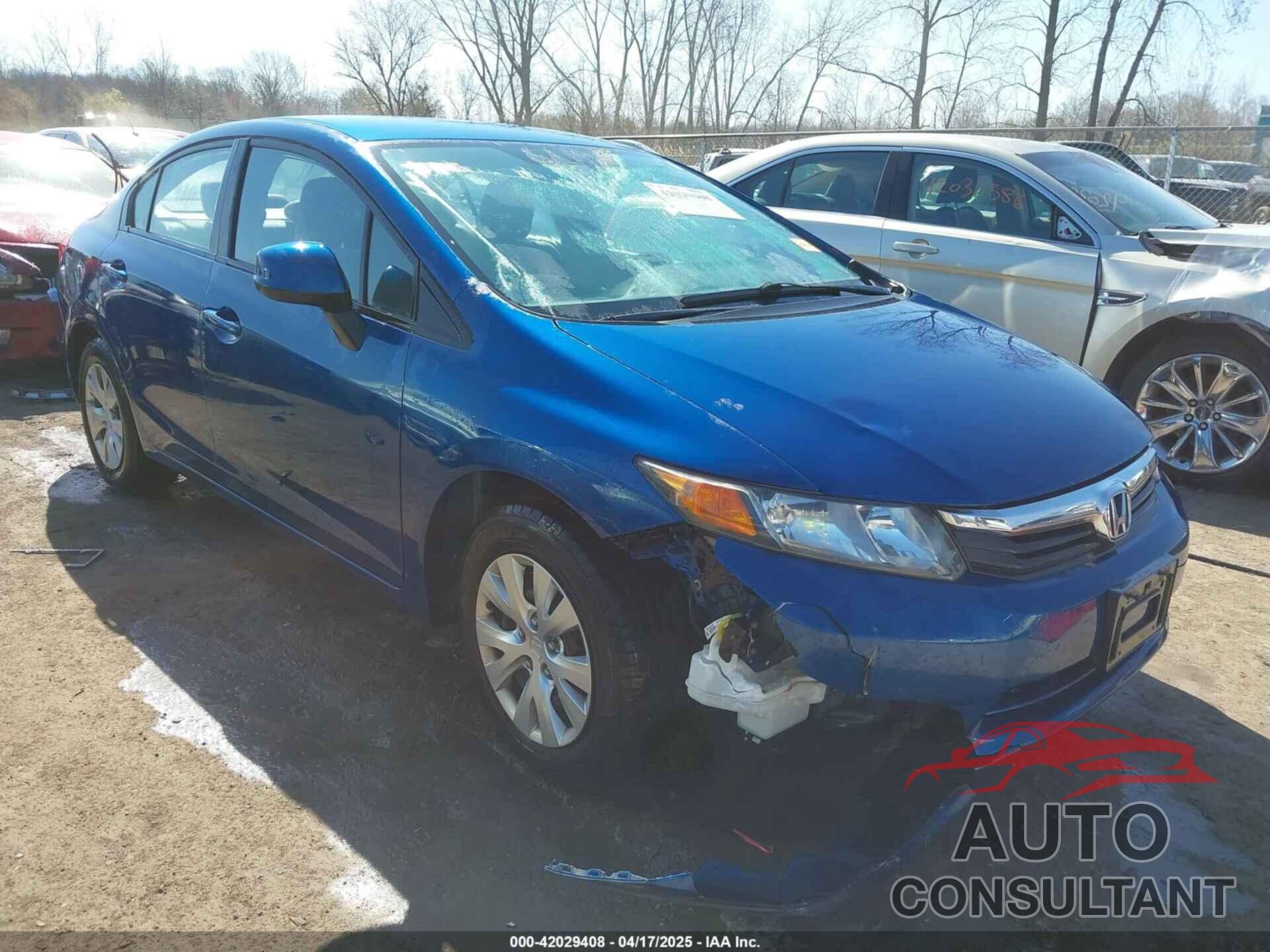 HONDA CIVIC 2012 - 19XFB2F52CE045634