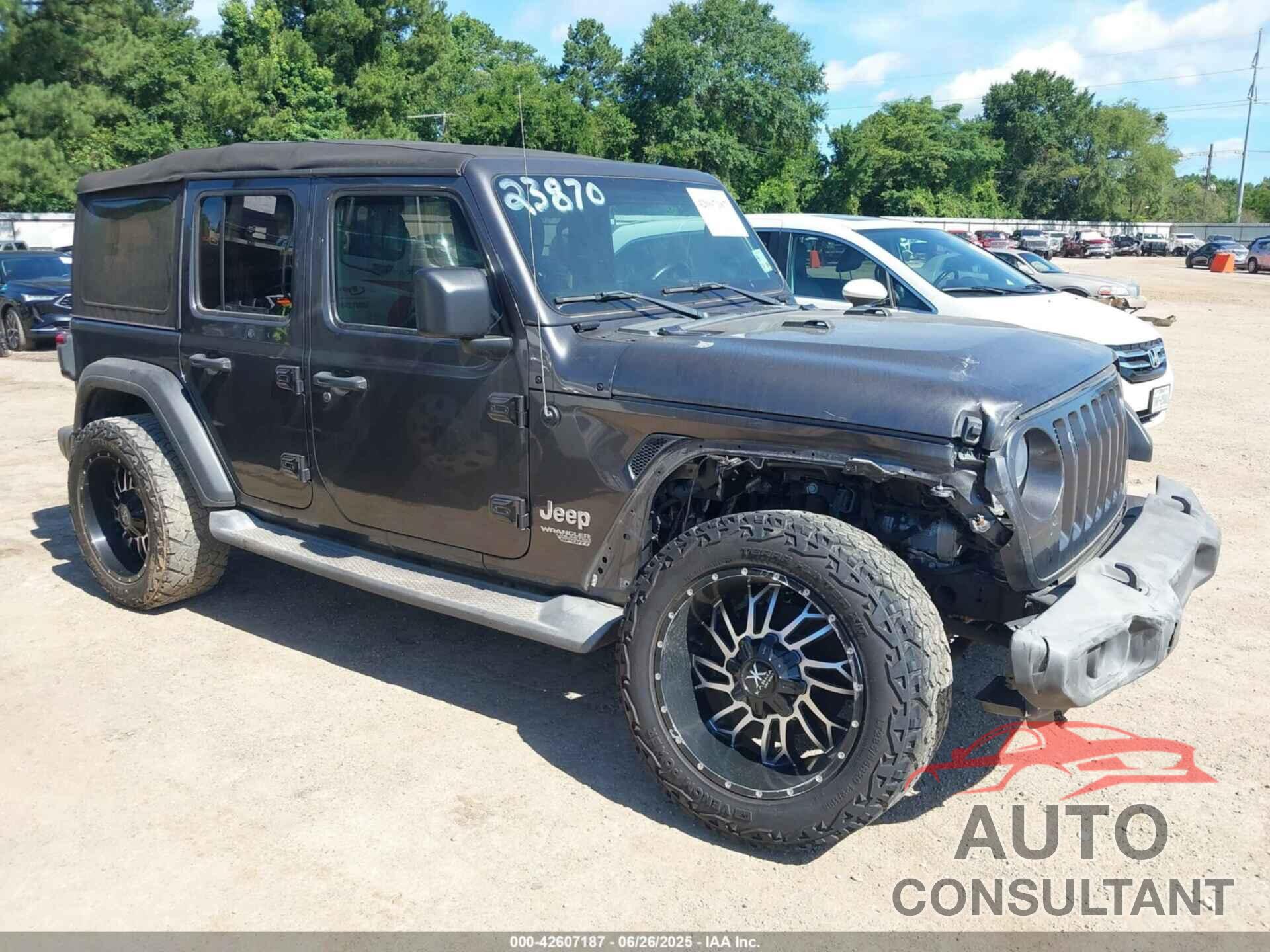 JEEP WRANGLER UNLIMITED 2018 - 1C4HJXDN6JW277829