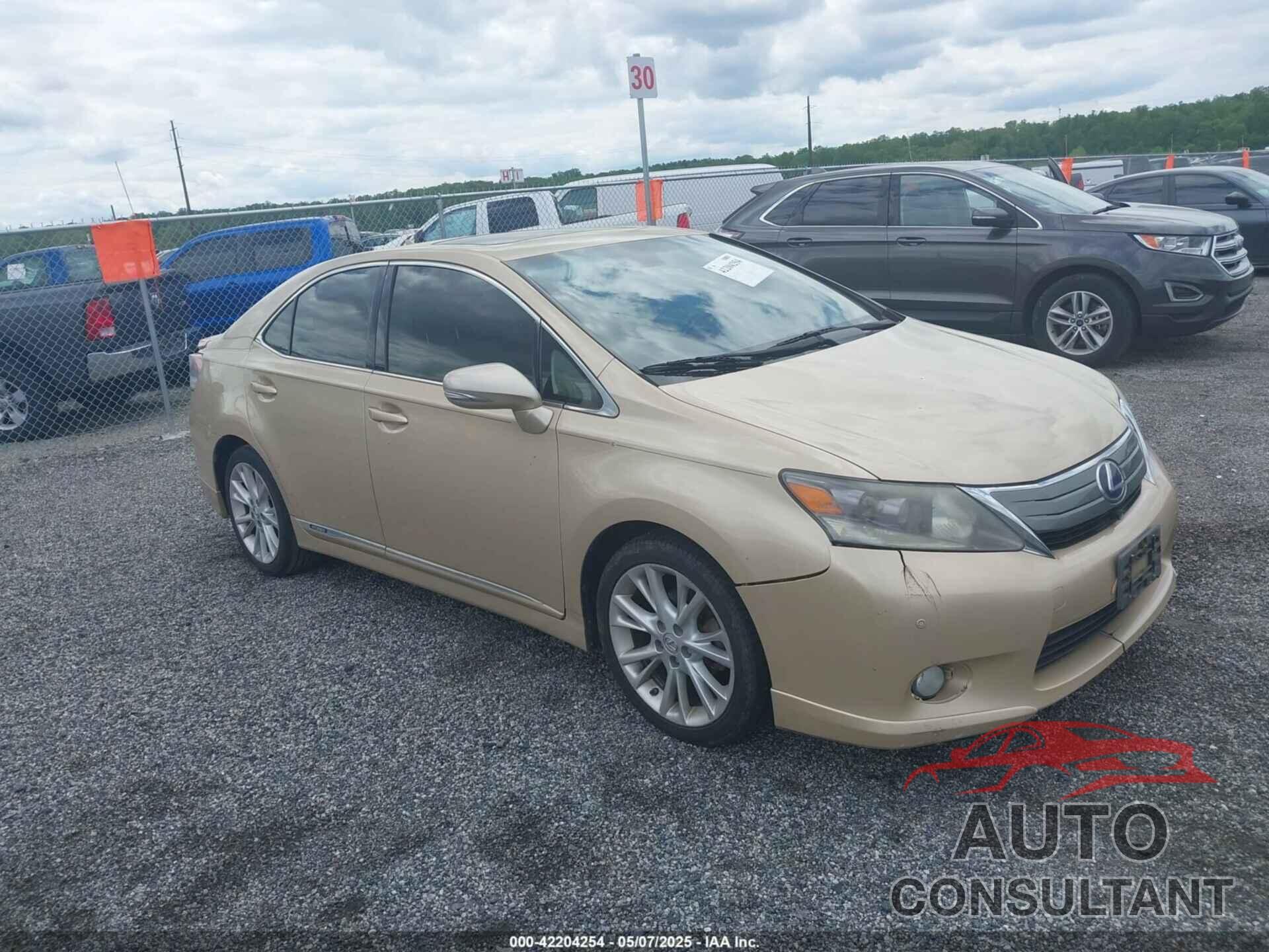 LEXUS HS 250H 2010 - JTHBB1BA1A2009101