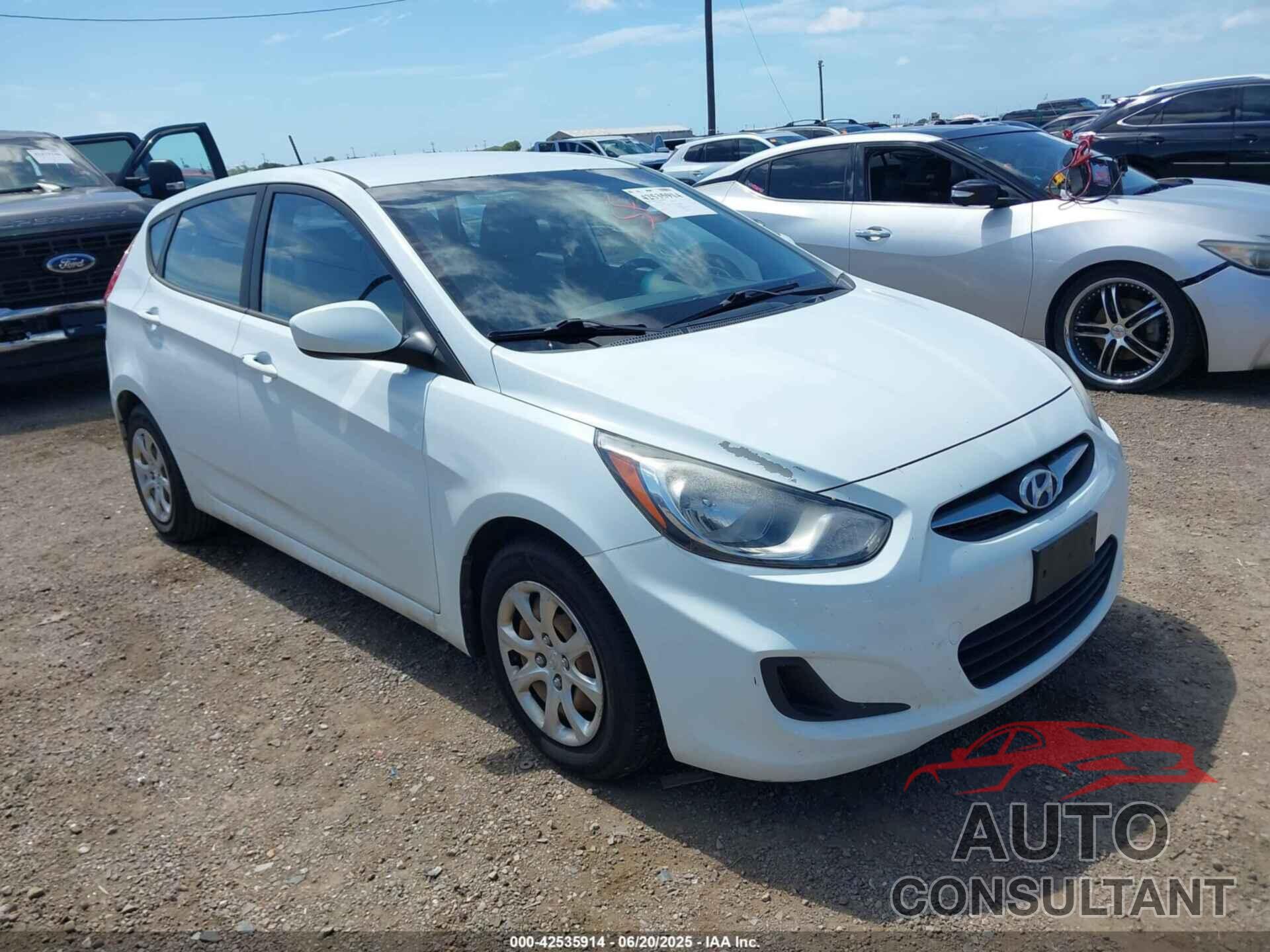 HYUNDAI ACCENT 2012 - KMHCT5AE0CU015814