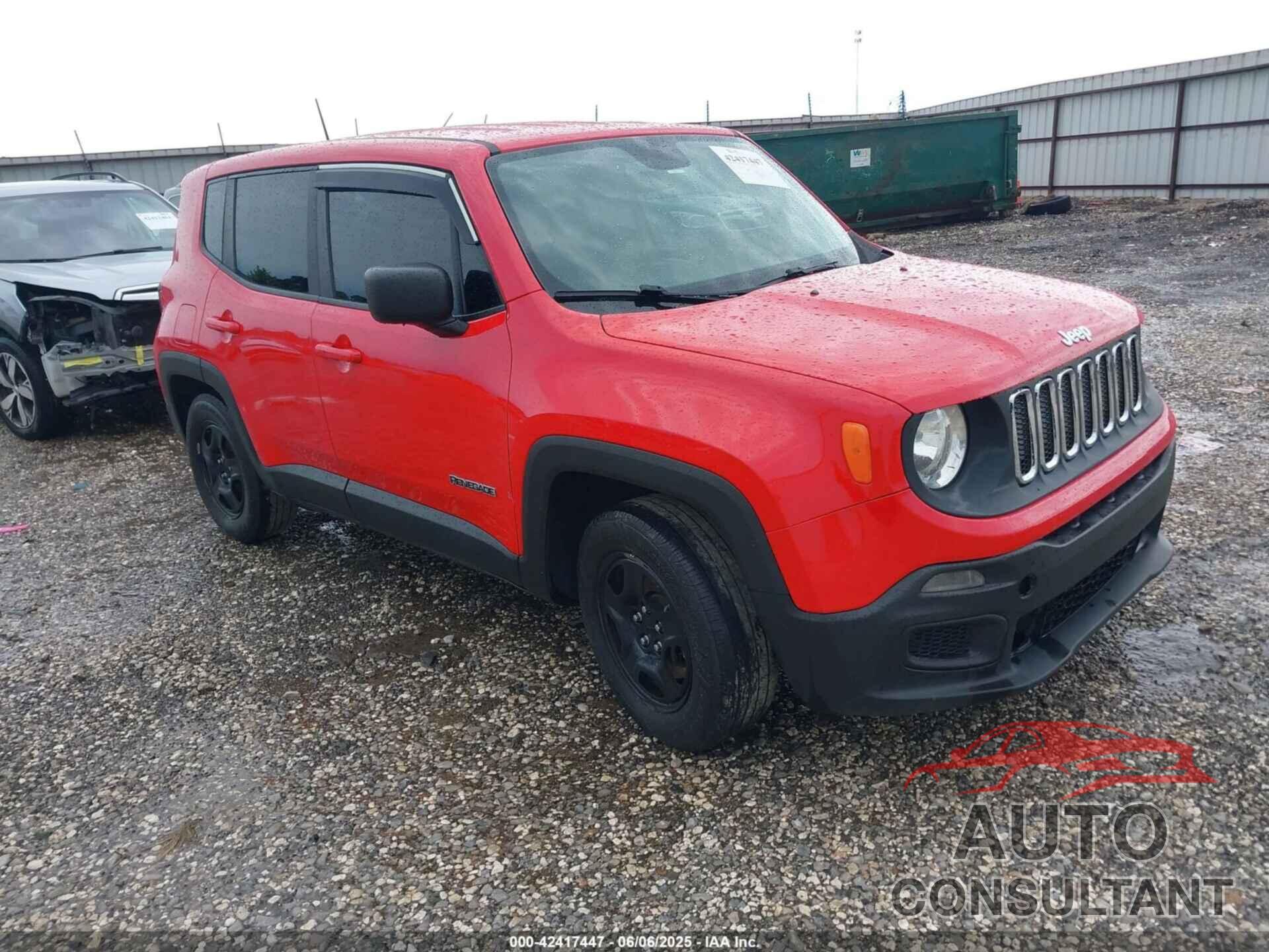 JEEP RENEGADE 2017 - ZACCJAAB1HPE92396