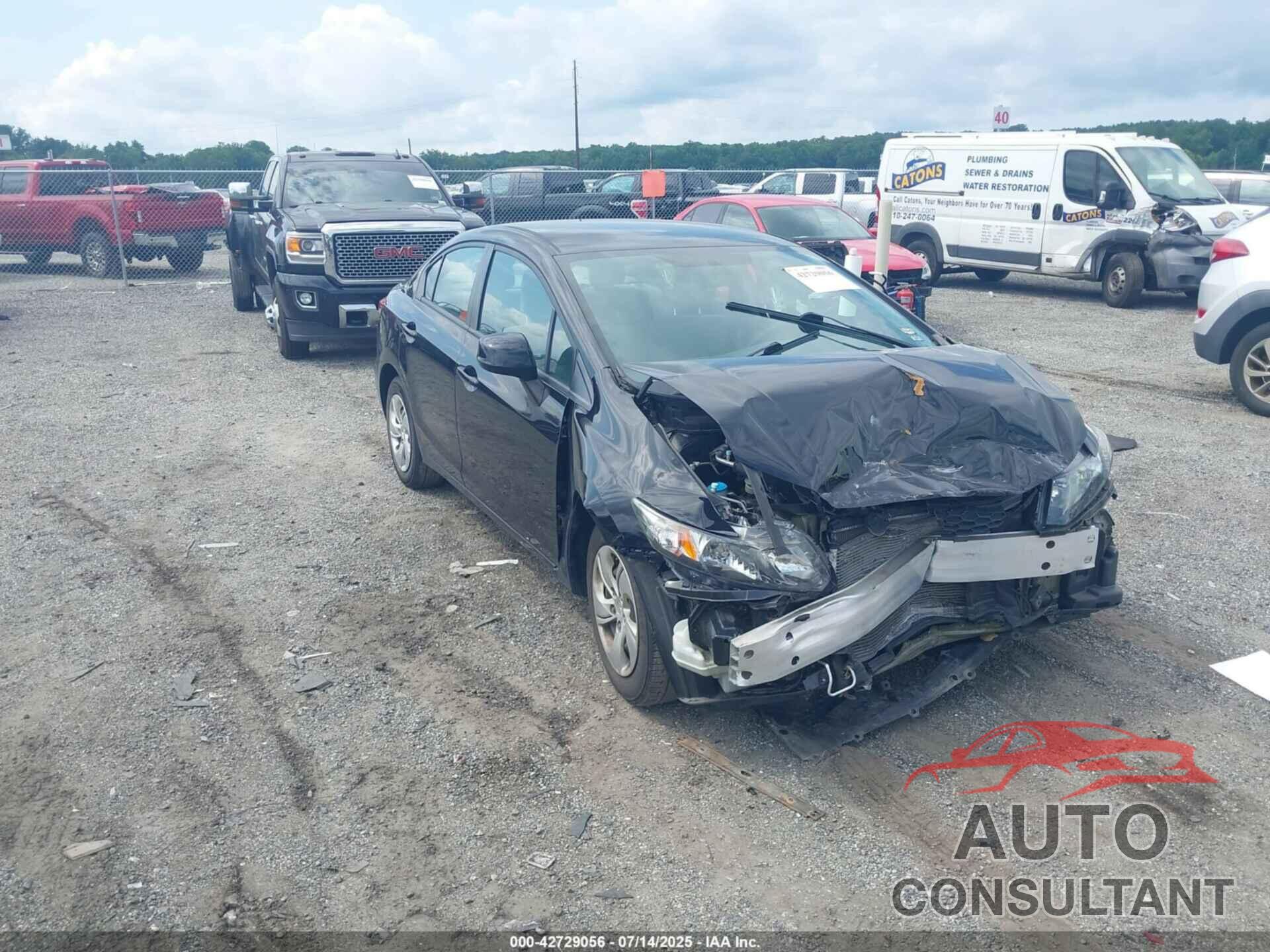 HONDA CIVIC 2013 - 2HGFB2F53DH301593