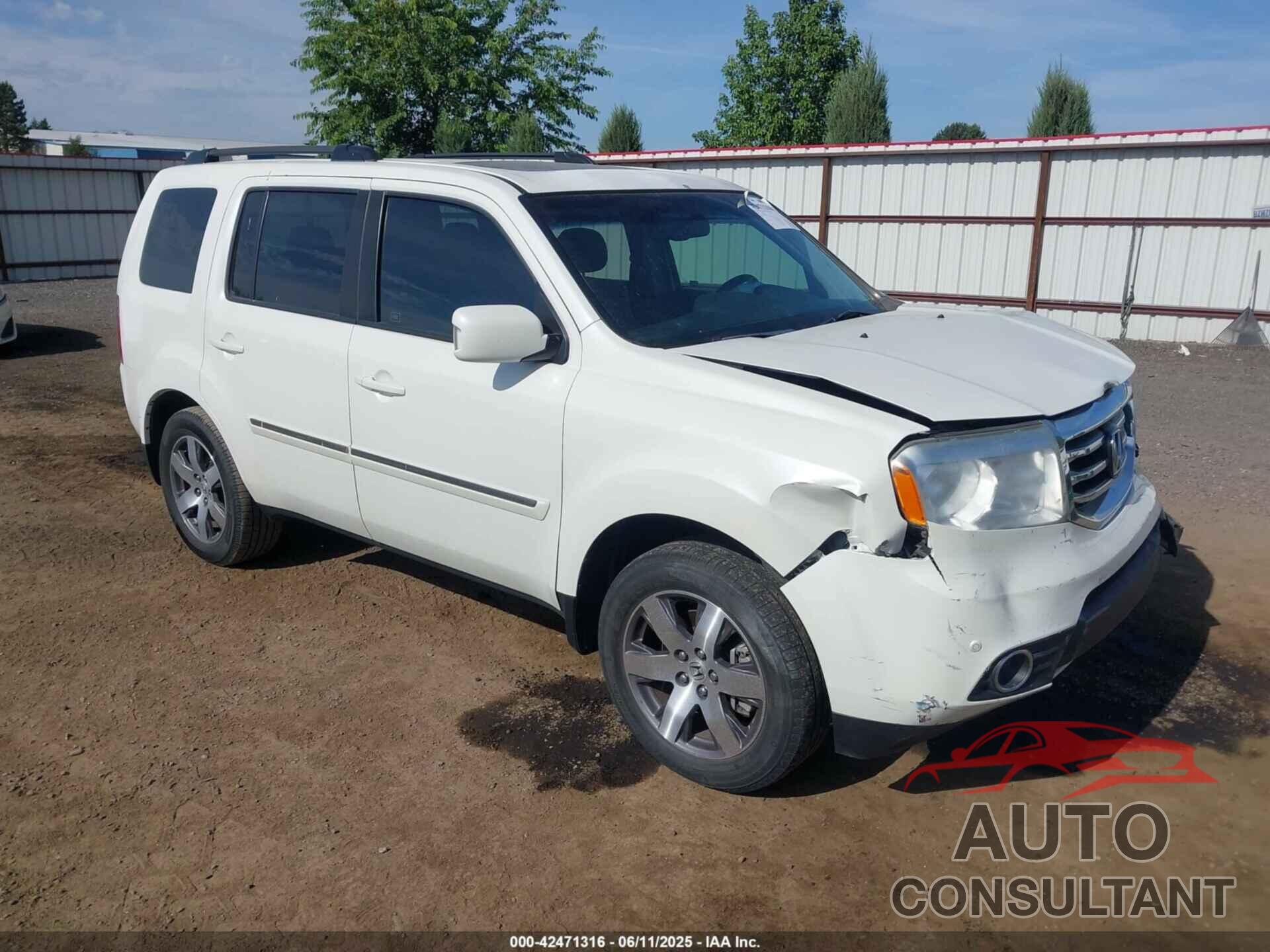 HONDA PILOT 2013 - 5FNYF4H98DB008365