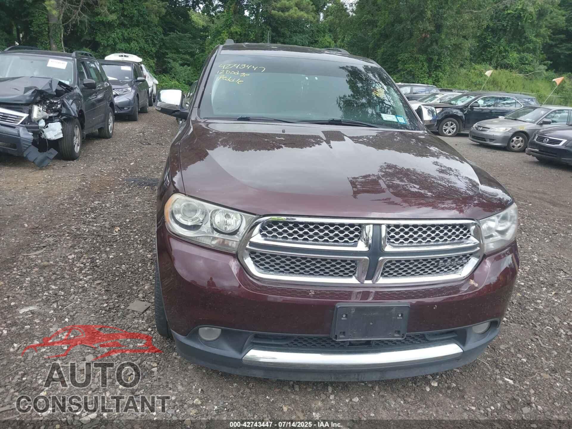 DODGE DURANGO 2012 - 1C4SDJET9CC181253