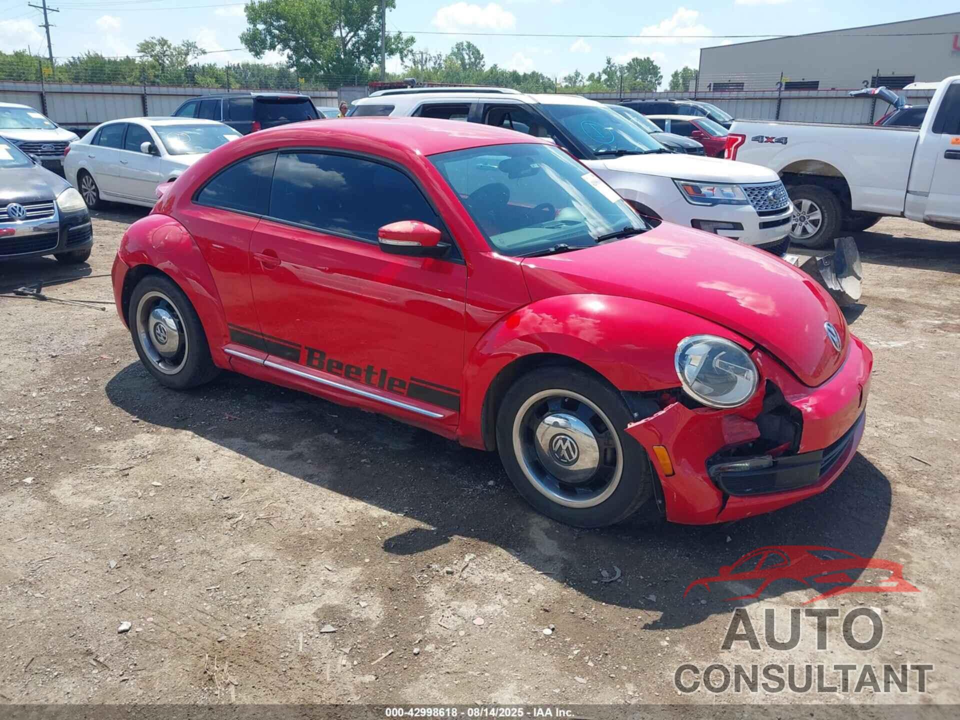 VOLKSWAGEN BEETLE 2013 - 3VWHX7ATXDM634268