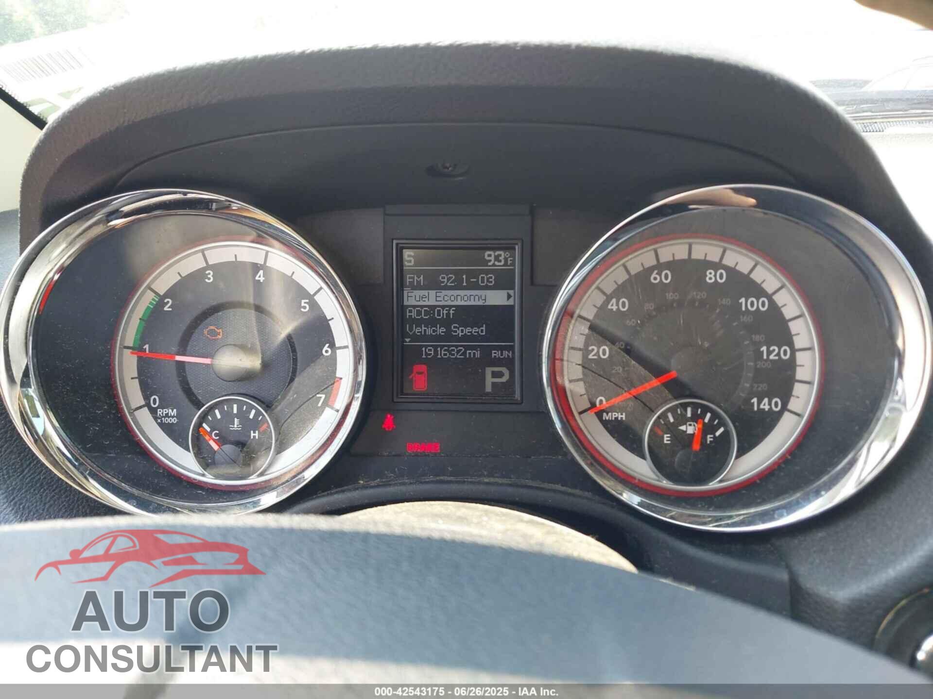 DODGE DURANGO 2011 - 1D4RE5GG9BC667775