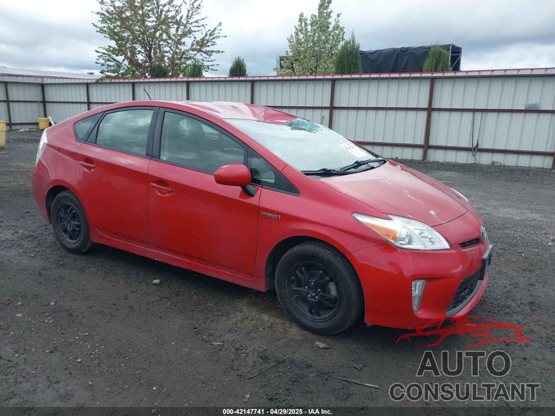 TOYOTA PRIUS 2012 - JTDKN3DU9C5480961