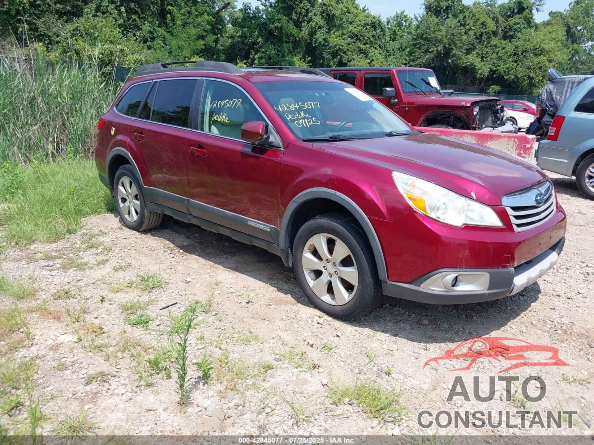 SUBARU OUTBACK 2011 - 4S4BRBLC8B3406119