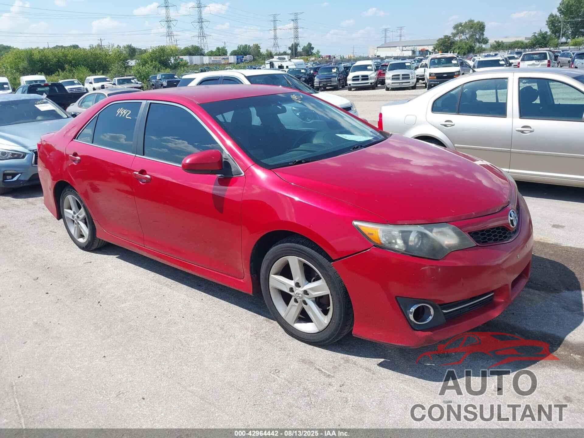 TOYOTA CAMRY 2012 - 4T1BF1FK5CU616565