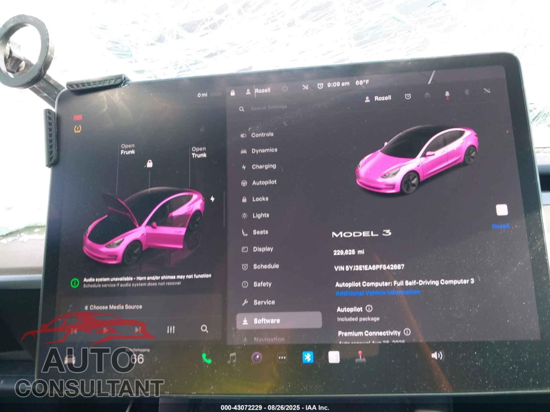 TESLA MODEL 3 2023 - 5YJ3E1EA6PF542687