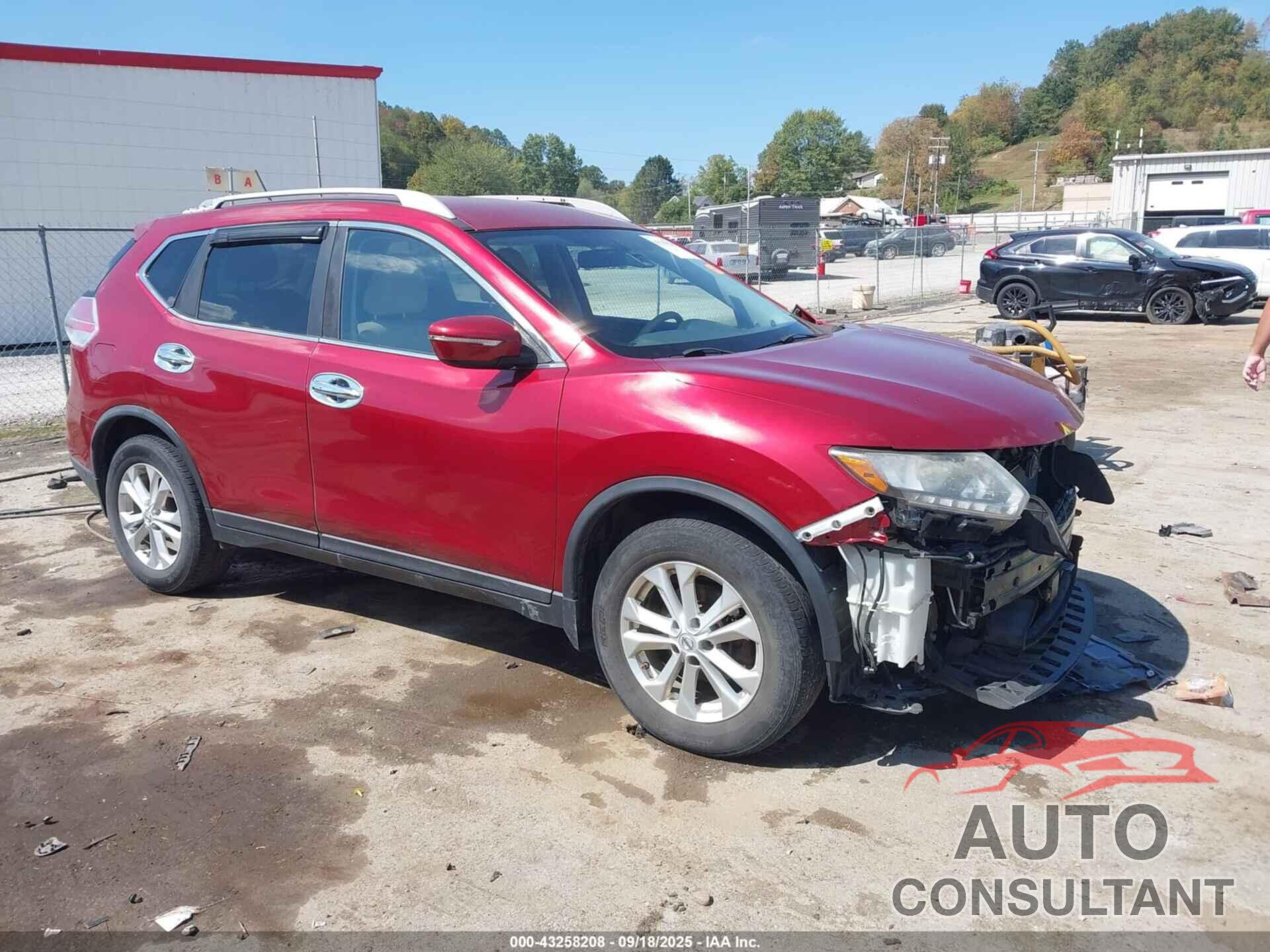 NISSAN ROGUE 2015 - KNMAT2MV9FP543957