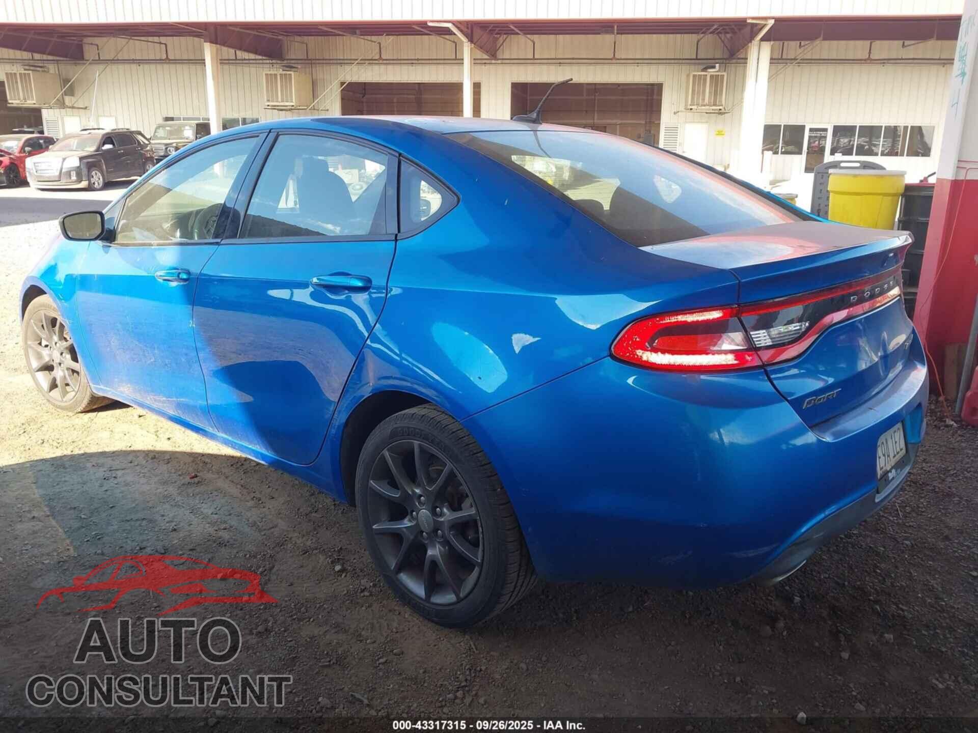 DODGE DART 2015 - 1C3CDFBB7FD279245