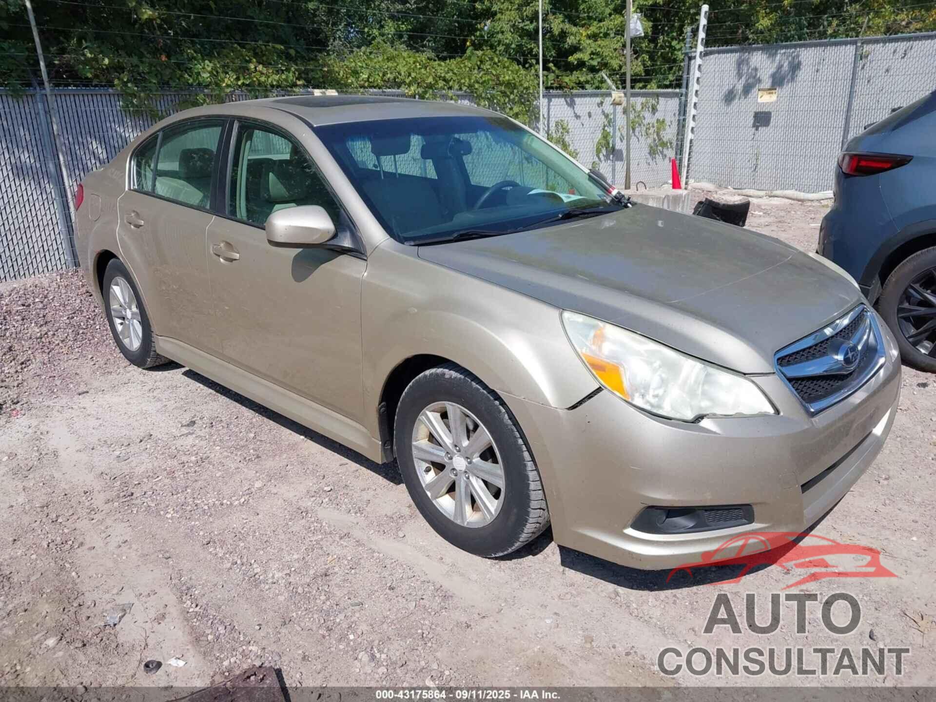 SUBARU LEGACY 2010 - 4S3BMCG69A3230063