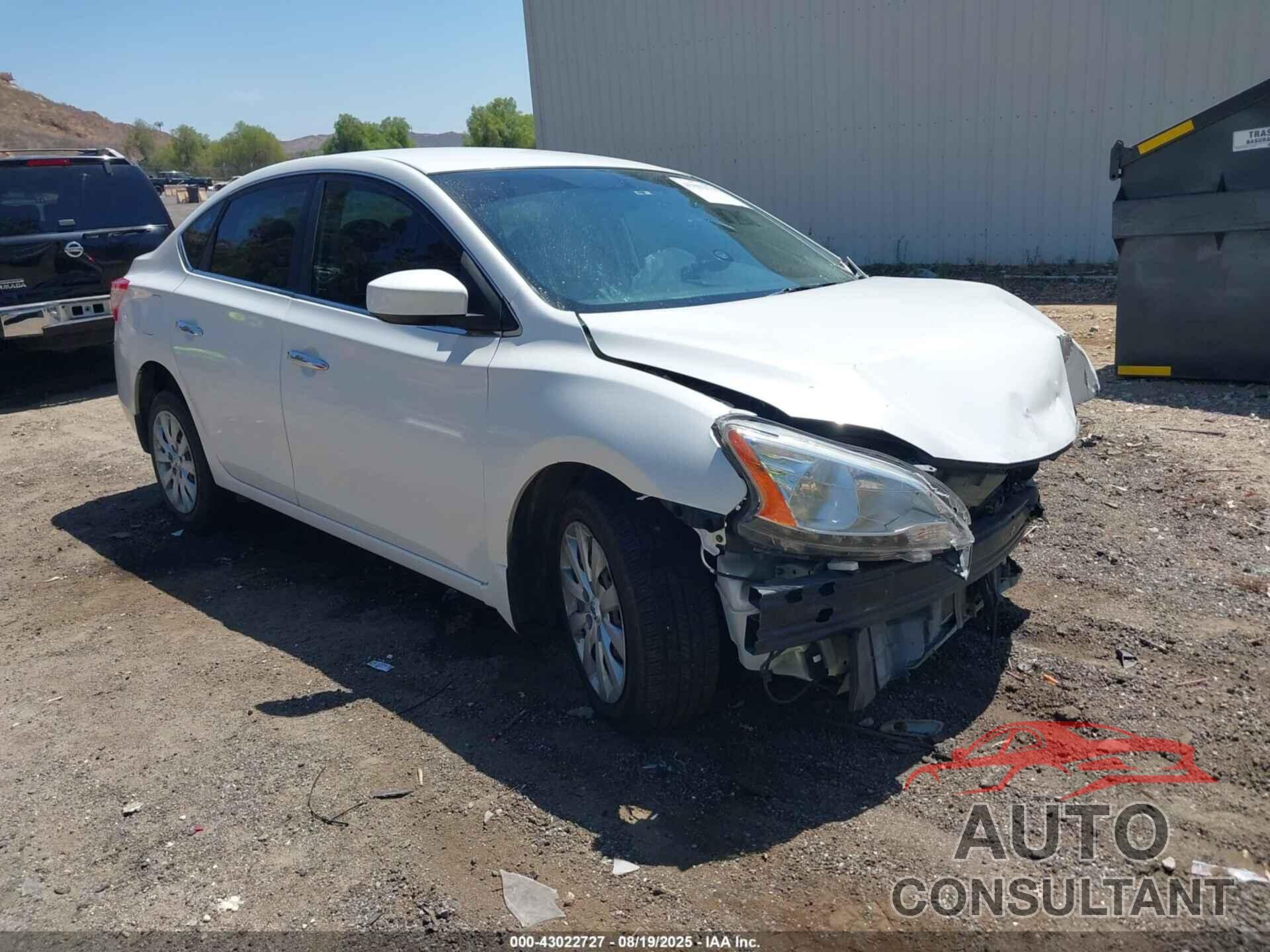 NISSAN SENTRA 2013 - 3N1AB7AP1DL677380