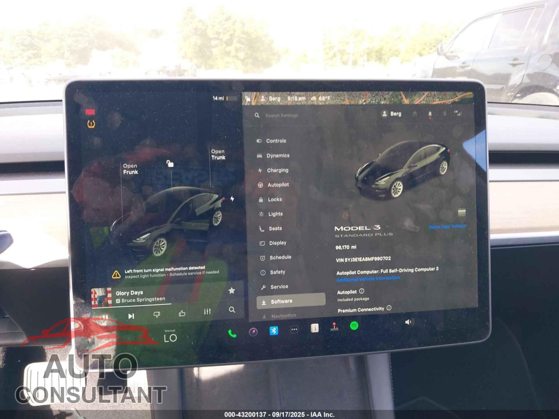 TESLA MODEL 3 2021 - 5YJ3E1EA8MF990702