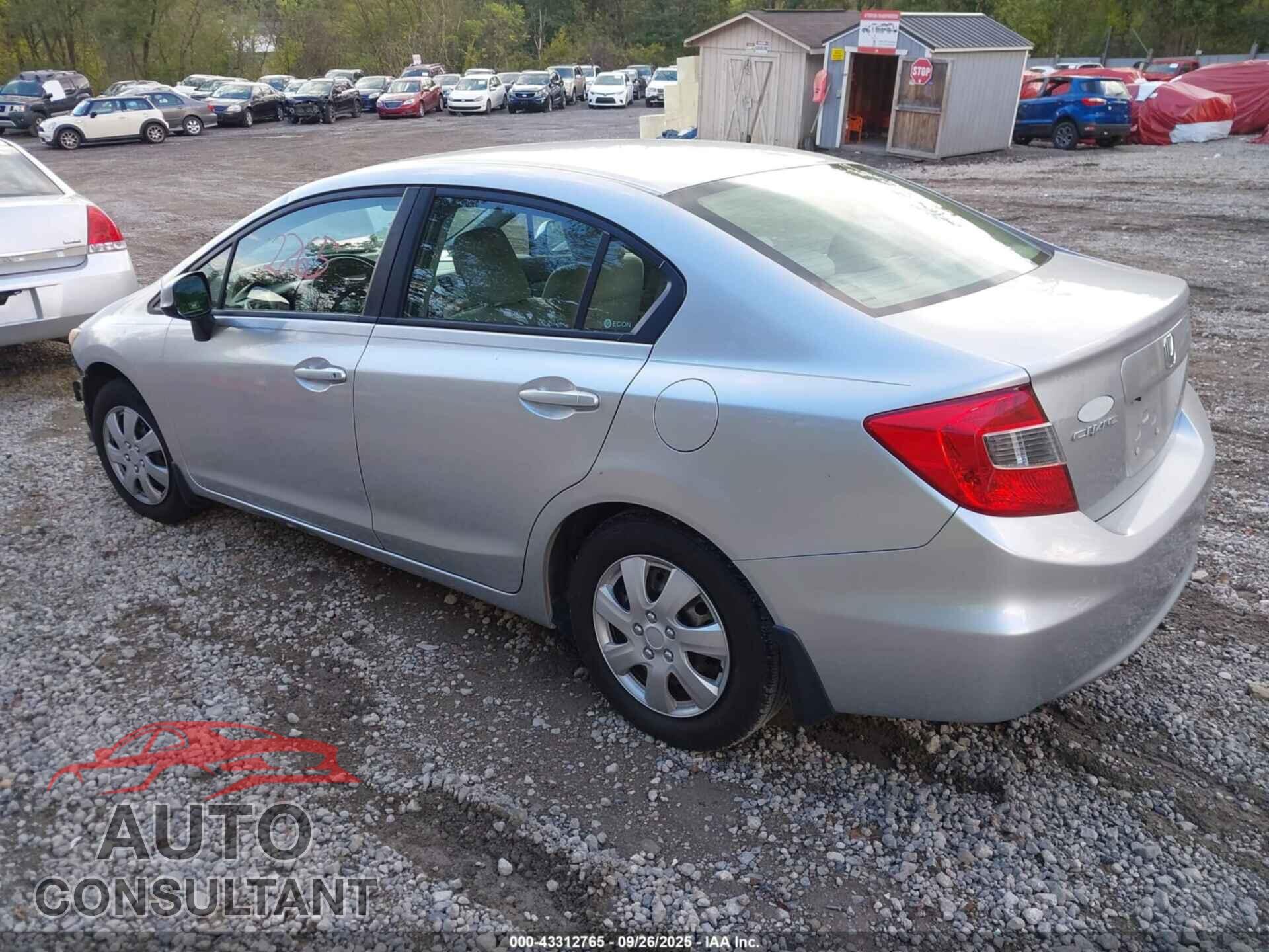 HONDA CIVIC 2012 - 19XFB2F59CE092224