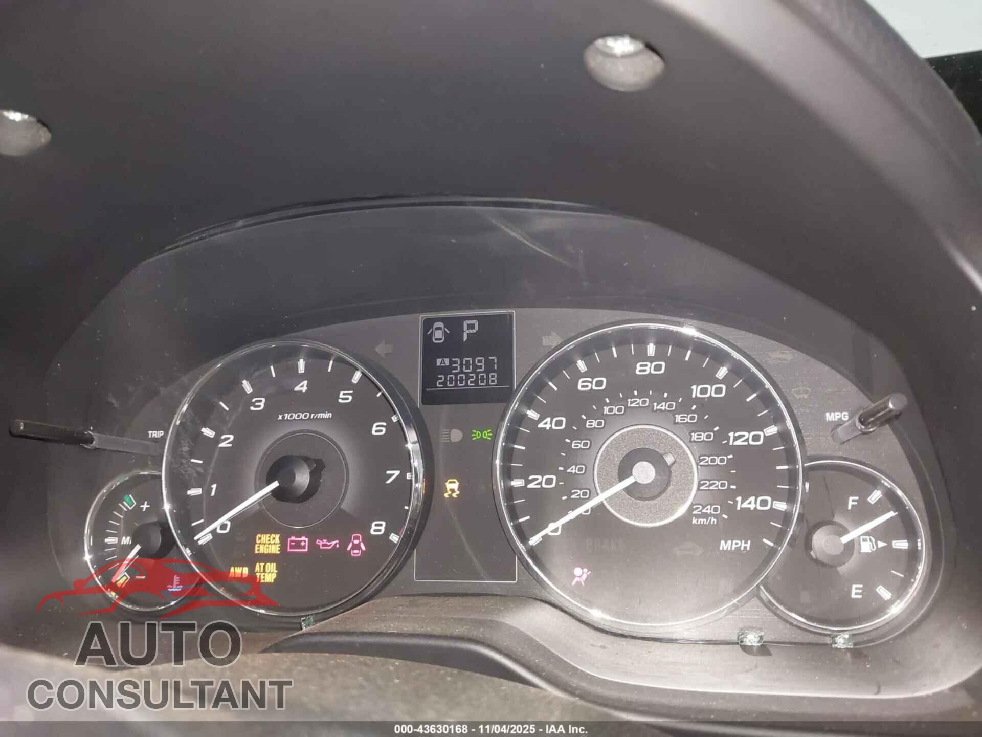 SUBARU OUTBACK 2011 - 4S4BRCLC3B3352881