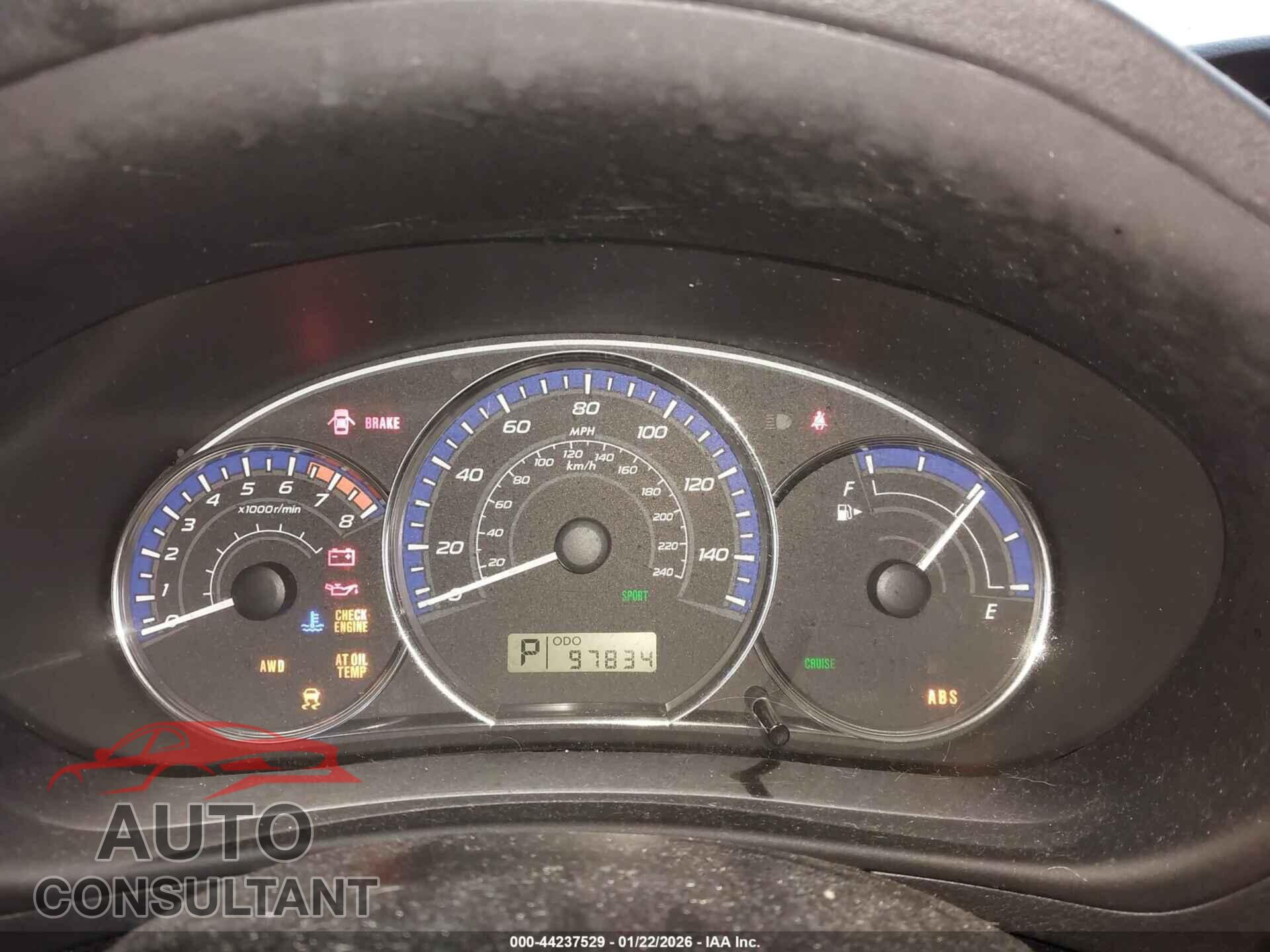 SUBARU FORESTER 2012 - JF2SHAEC8CH402902