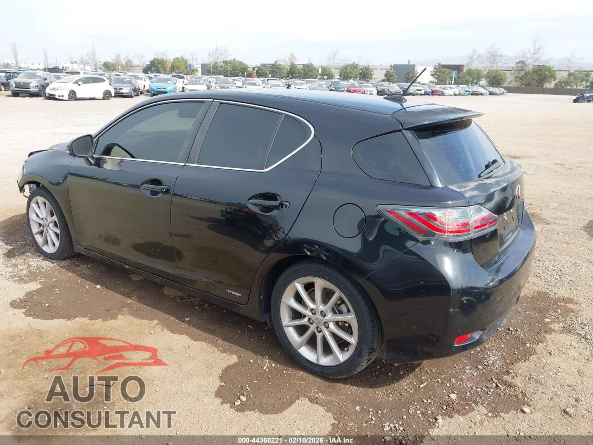 LEXUS CT 200H 2011 - JTHKD5BH5B2040657