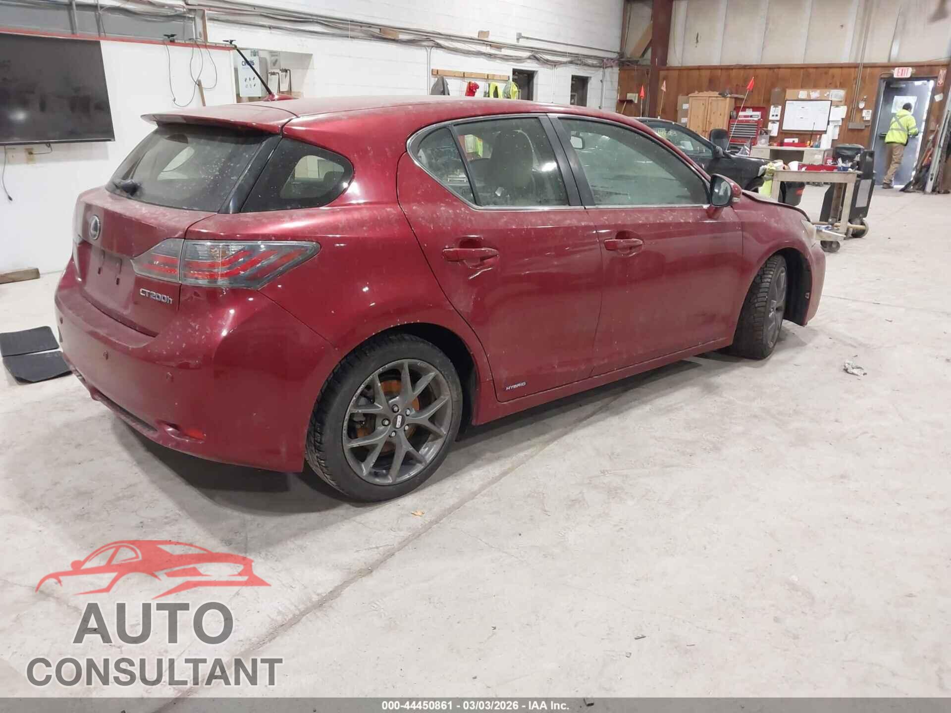LEXUS CT 200H 2012 - JTHKD5BH0C2098144