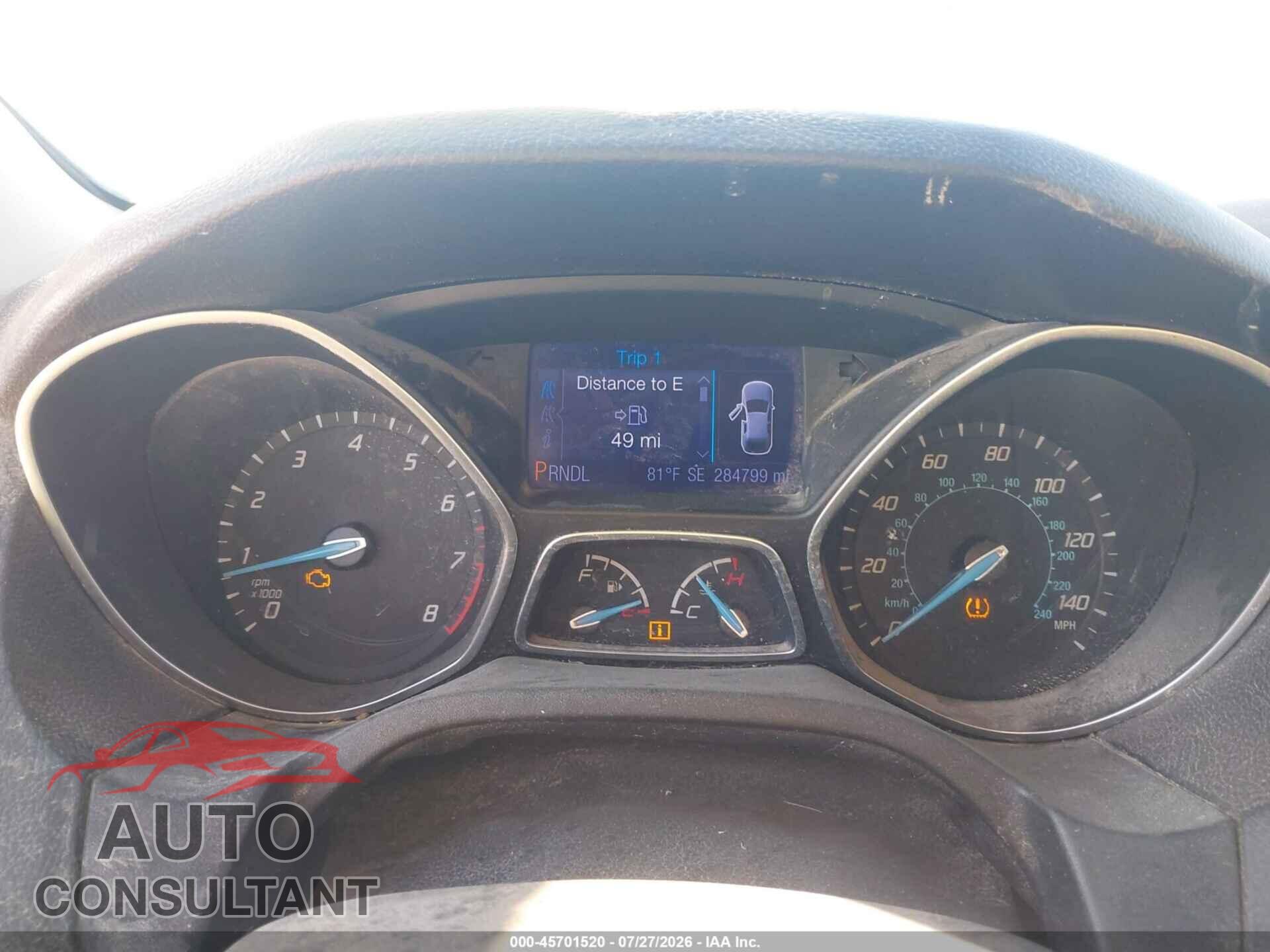 FORD FOCUS 2013 - 1FADP3F2XDL183263