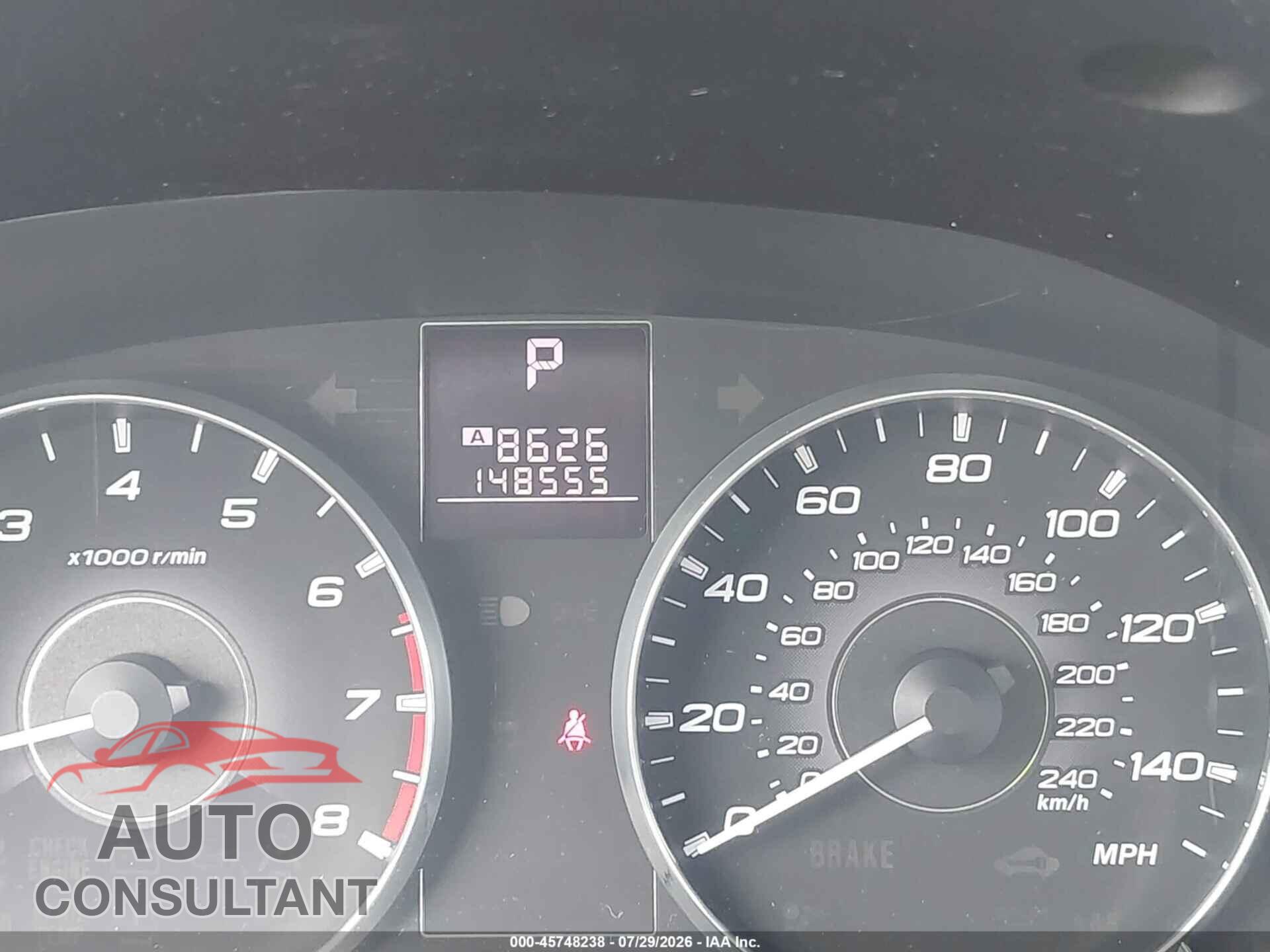 SUBARU OUTBACK 2011 - 4S4BRBAC2B3328195