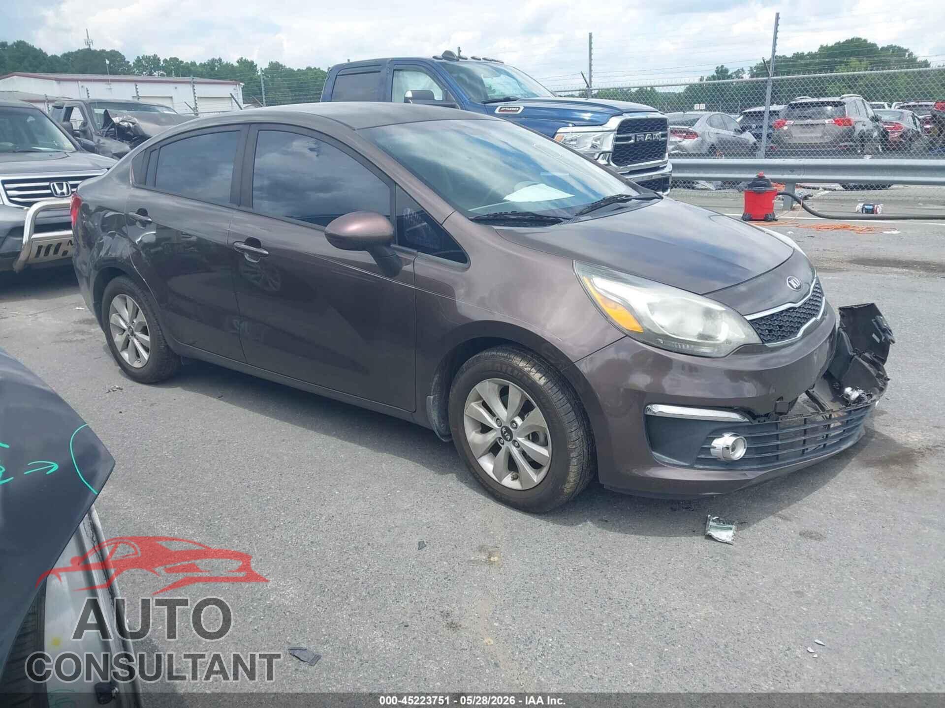 KIA RIO 2017 - KNADN4A34H6007686