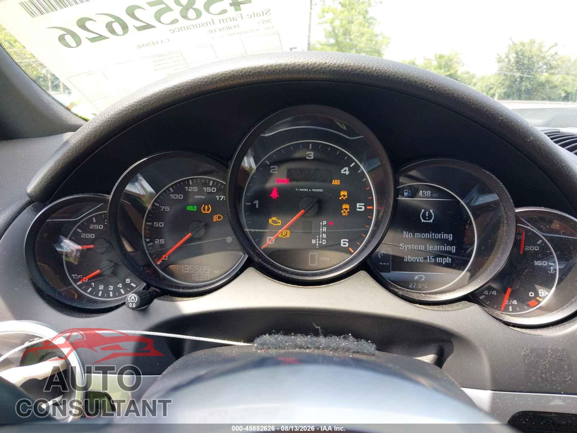 PORSCHE CAYENNE 2015 - WP1AF2A28FLA33302