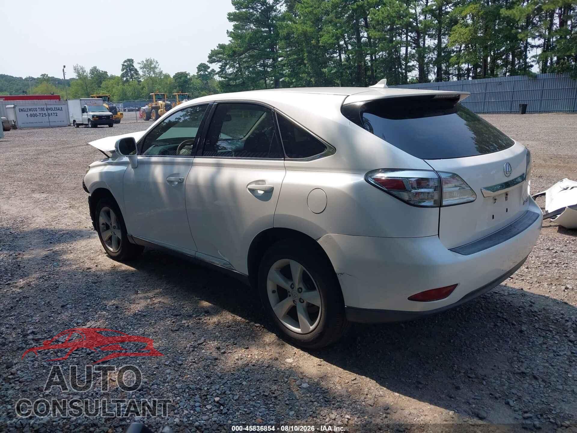 LEXUS RX 350 2012 - 2T2BK1BA0CC134902