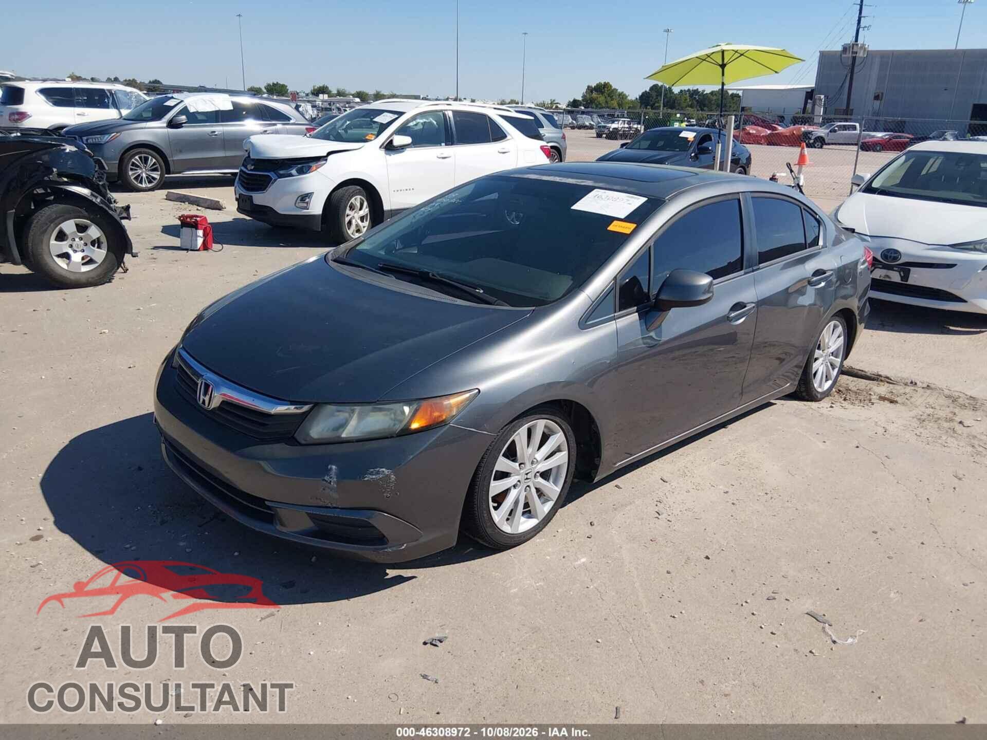 HONDA CIVIC 2012 - 19XFB2F80CE028082