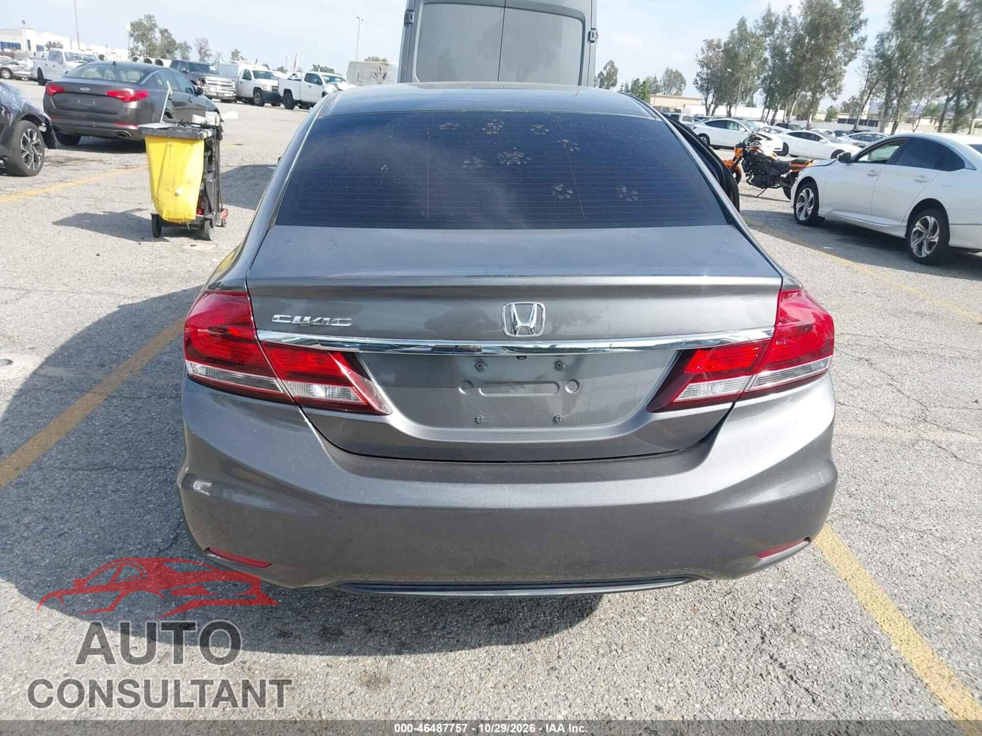 HONDA CIVIC 2013 - 19XFB2F87DE295656