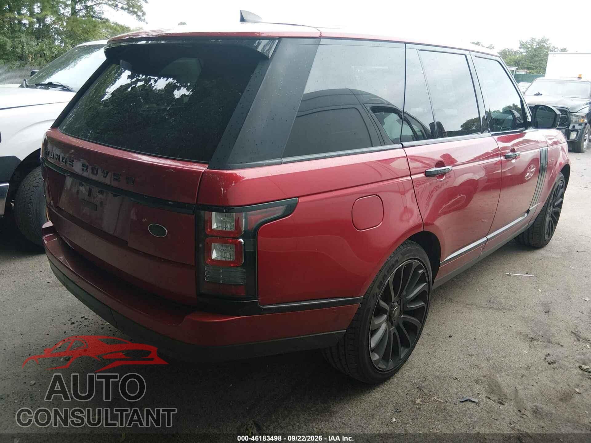 LAND ROVER RANGE ROVER 2017 - SALGS2FVXHA379126
