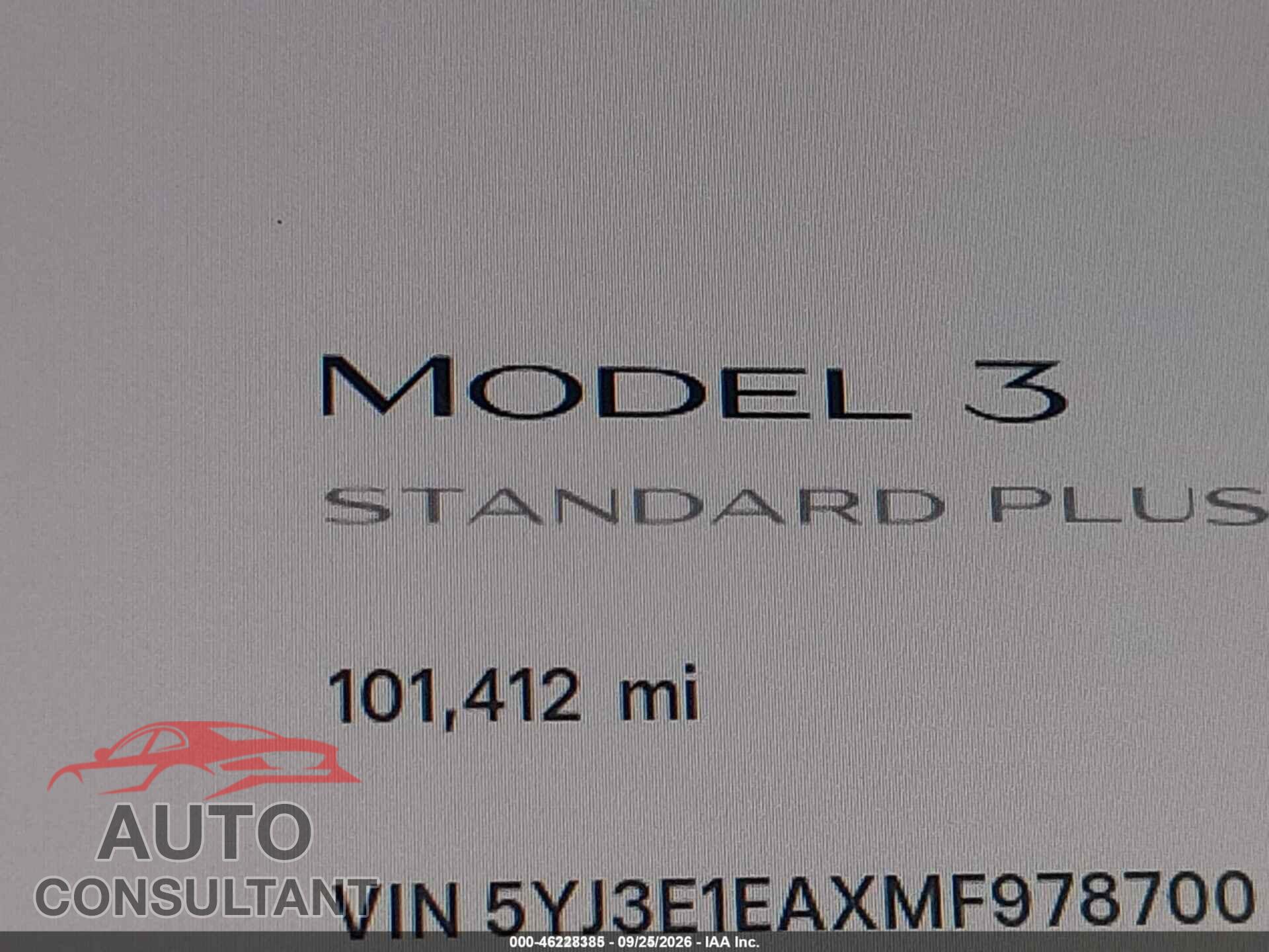 TESLA MODEL 3 2021 - 5YJ3E1EAXMF978700